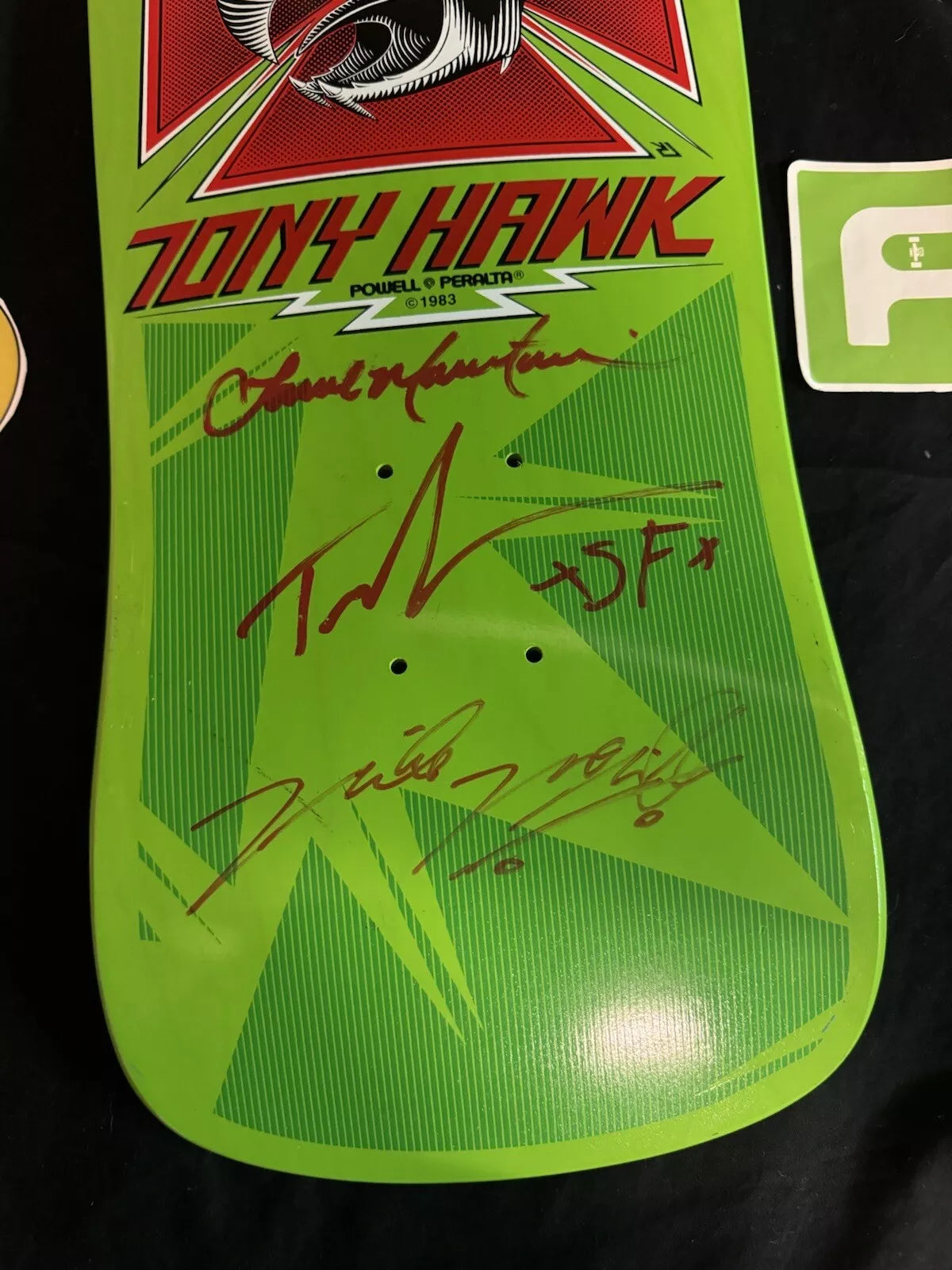 Tony Hawk Bones Brigade Team Signed Series 15 Powell Peralta Autographed Skateboard Deck