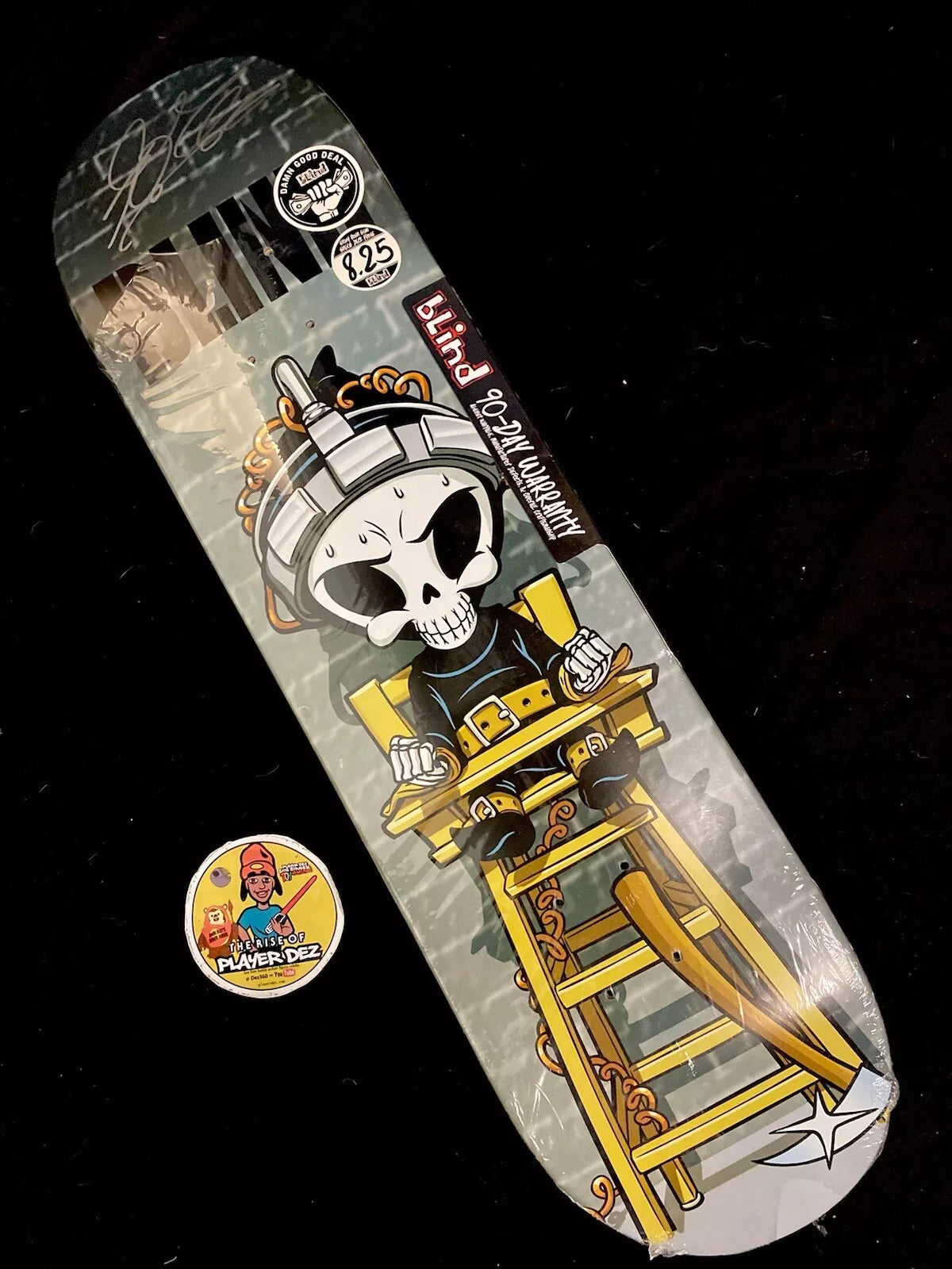 Sora Shirai Signed Blind Reaper Electric Chair Autographed Skateboard Deck
