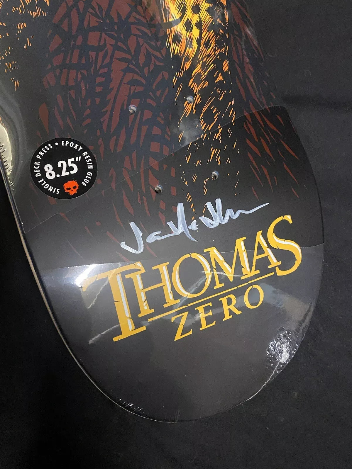Jamie Thomas Signed Leopard Zero Autographed Skateboard Deck