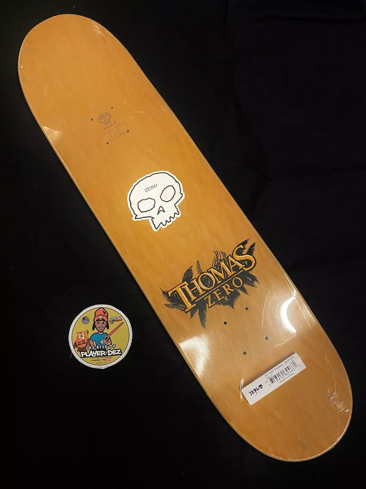 Jamie Thomas Signed Leopard Zero Autographed Skateboard Deck