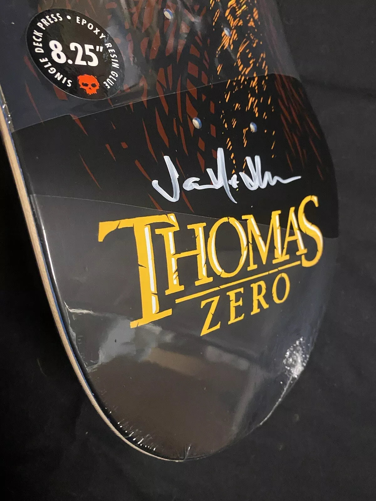 Jamie Thomas Signed Leopard Zero Autographed Skateboard Deck