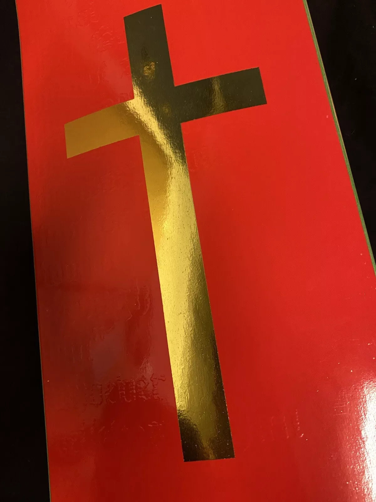 Jamie Thomas Signed Red Gold Cross Autographed Zero Skateboard Deck