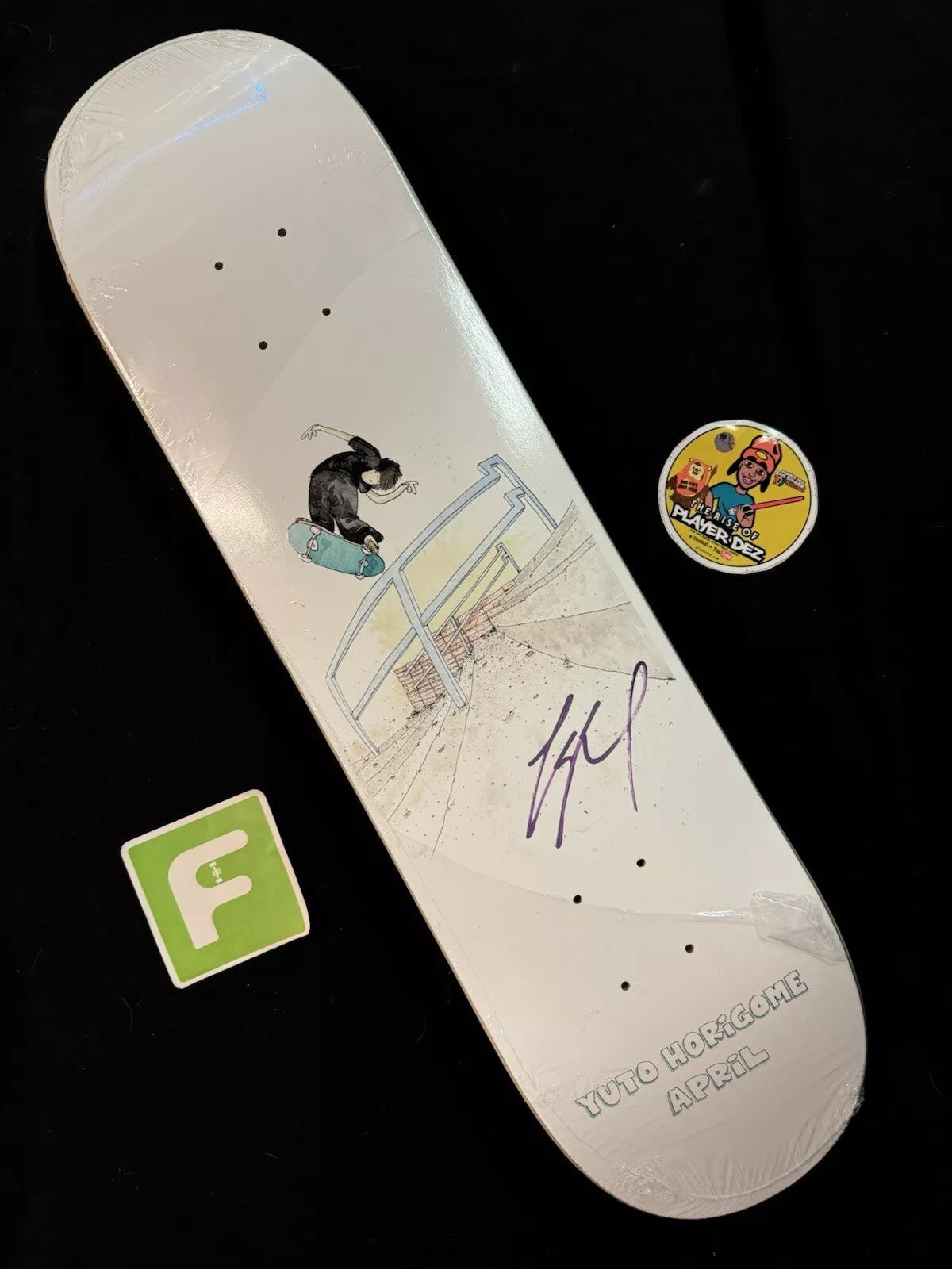 Yuto Horigome Signed Henry Jones Autographed April Skateboard Deck