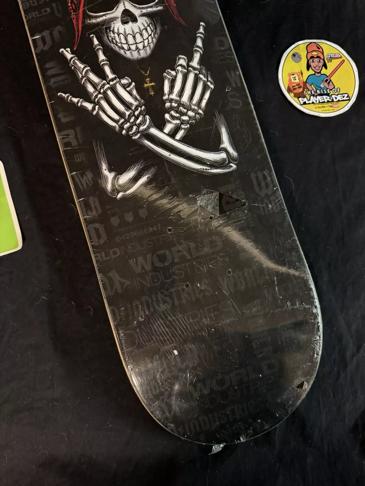Kareem Campbell Signed Bandana World Industries Autographed Skateboard Deck