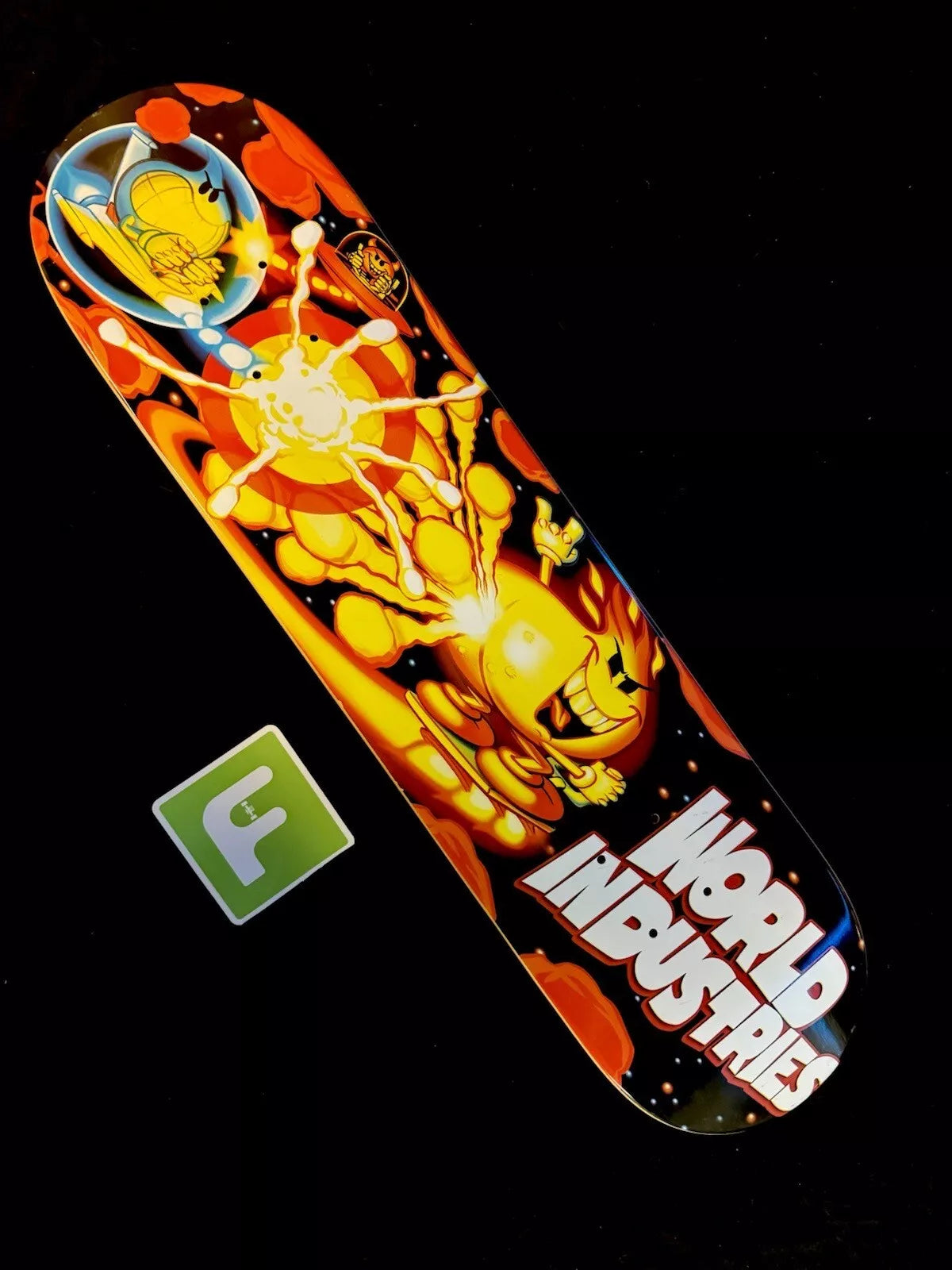 World Industries Flame Boy Wet Willy Fart Attacks Skateboard Deck Devil Man
