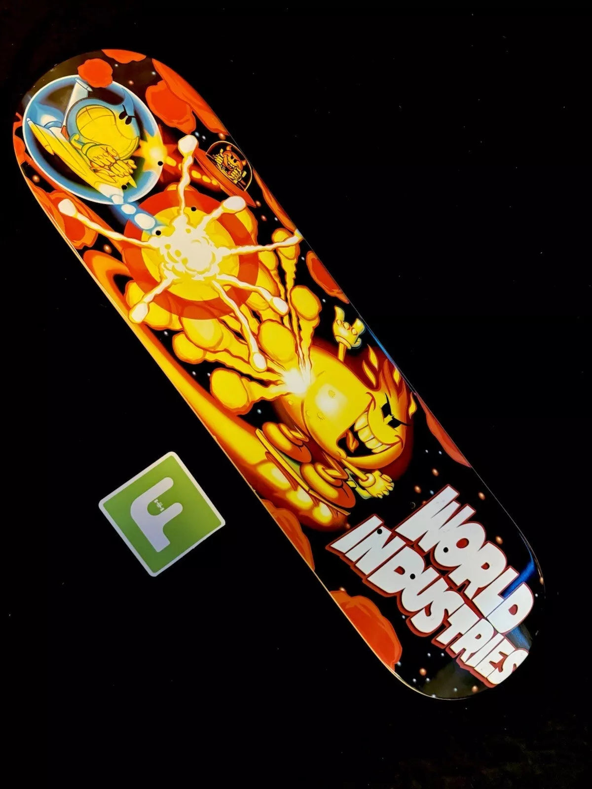World Industries Flame Boy Wet Willy Fart Attacks Skateboard Deck Devil Man