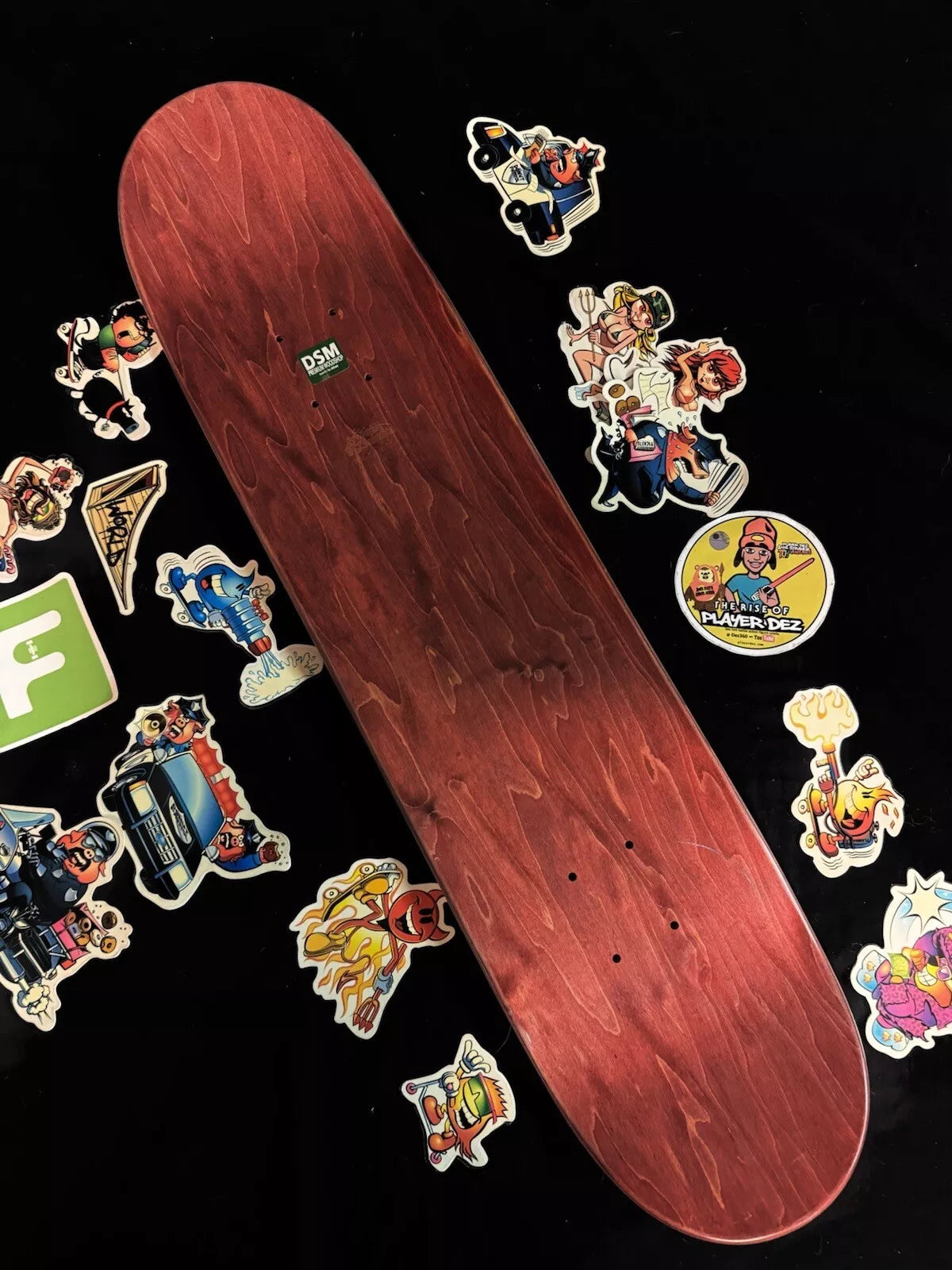 World Industries Stick O Rama Skateboard Deck Flame Boy Wet Willy