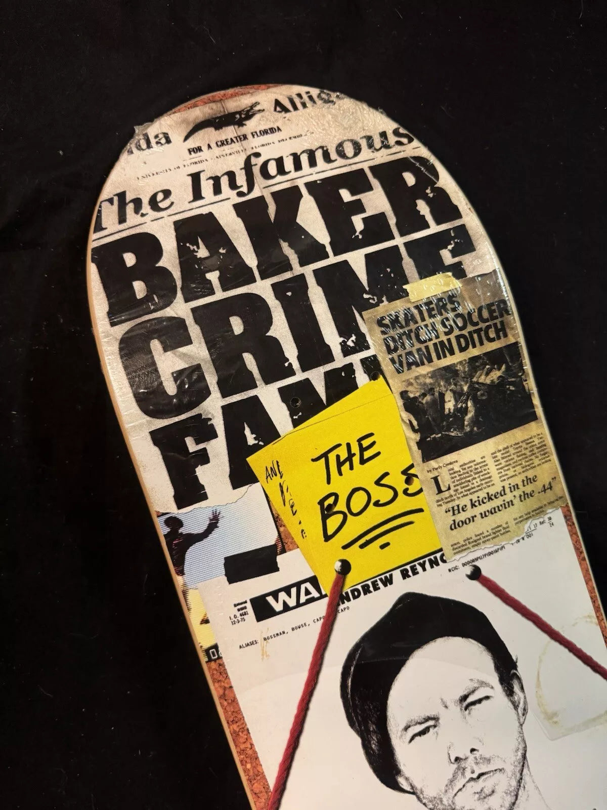 Andrew Reynolds Signed The Infamous Crime Boss Autographed Baker Skateboard Deck