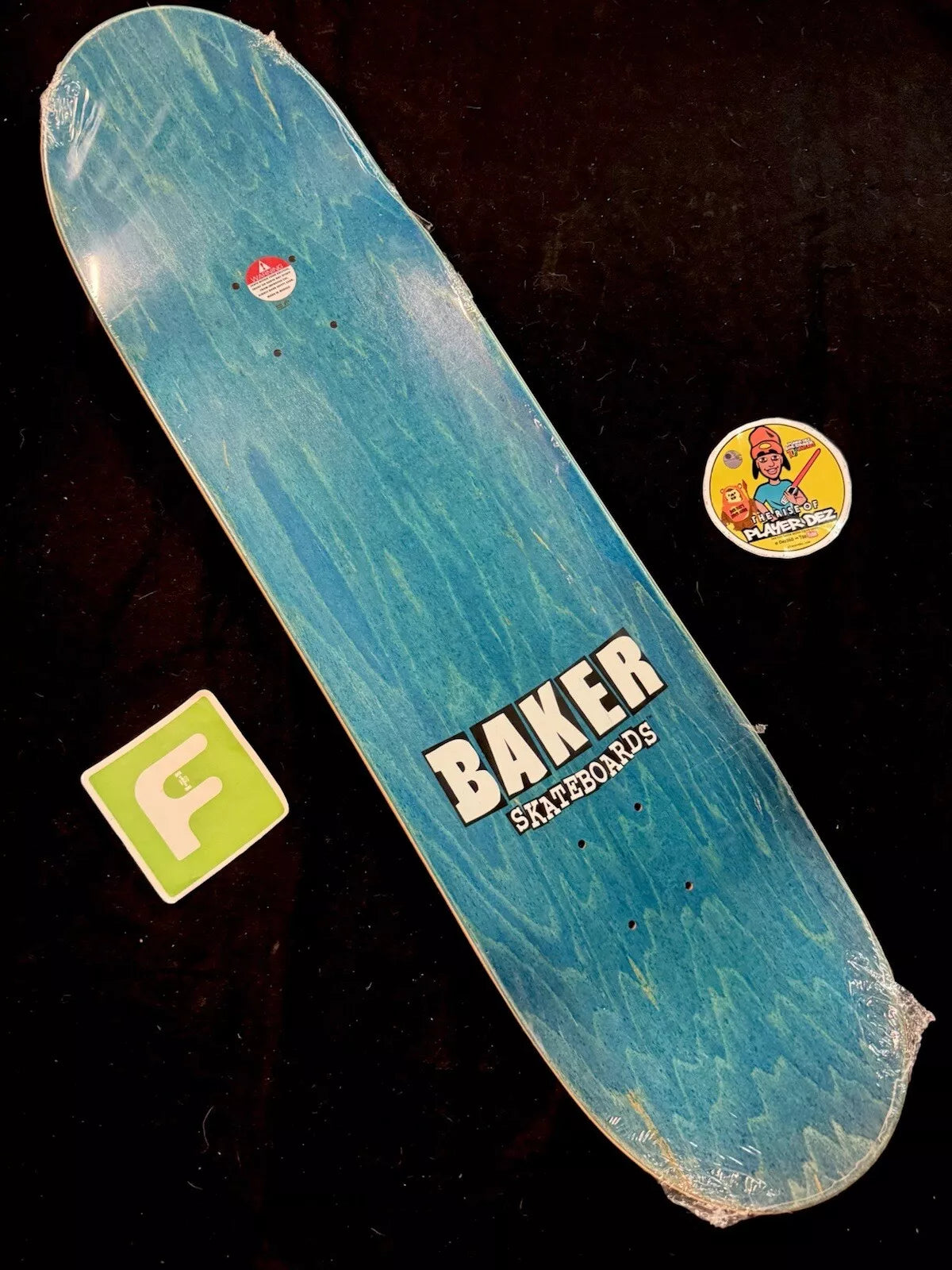 Andrew Reynolds Signed Stitch Grey A Logo Autographed Baker Skateboard Deck