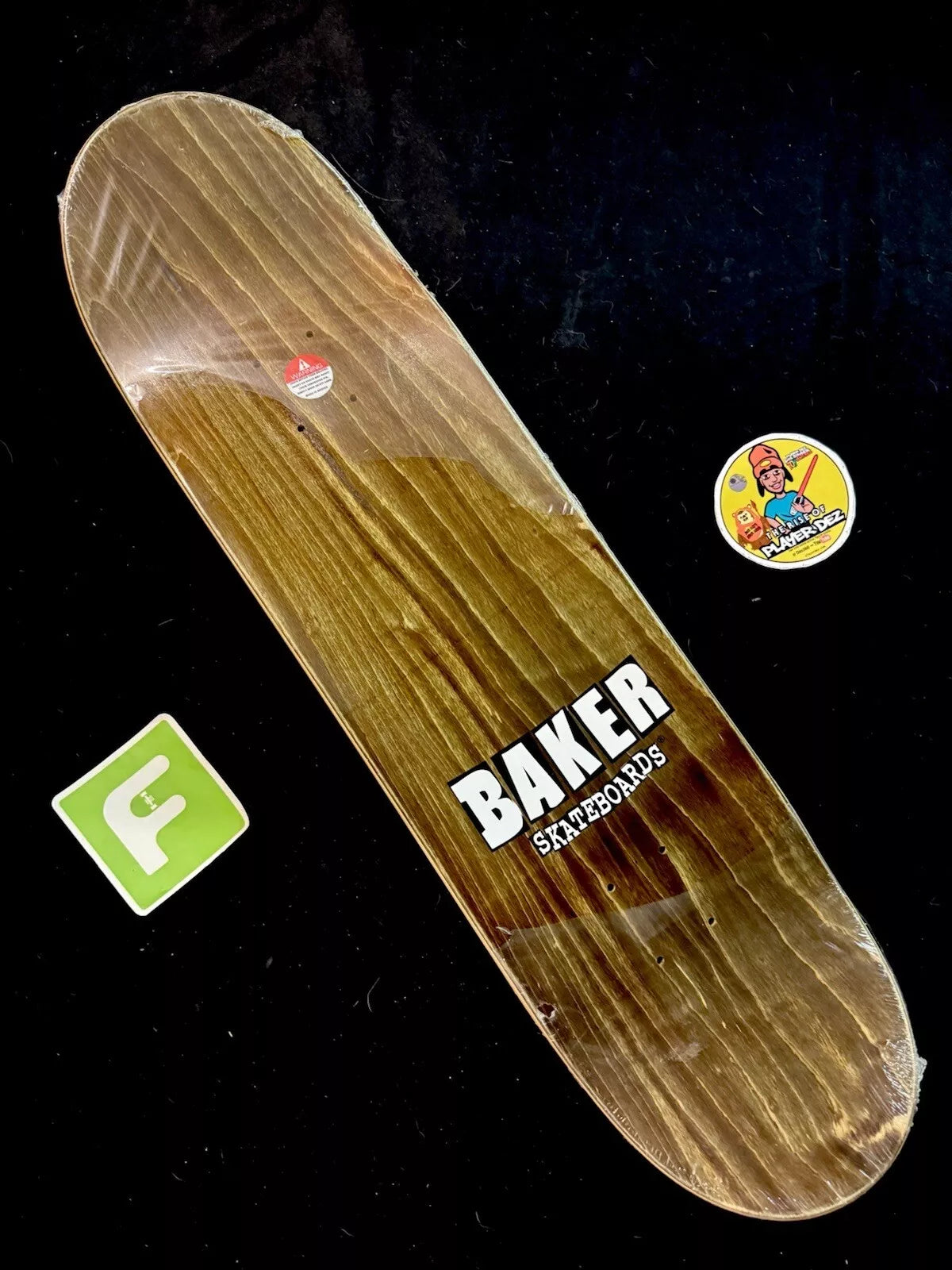 Andrew Reynolds Signed ATL Braves A White Autographed Baker Skateboard Deck