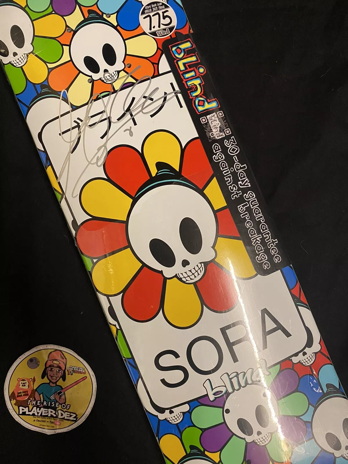 Sora Shirai Signed Bloom Reaper Flowers Autographed Skateboard Deck