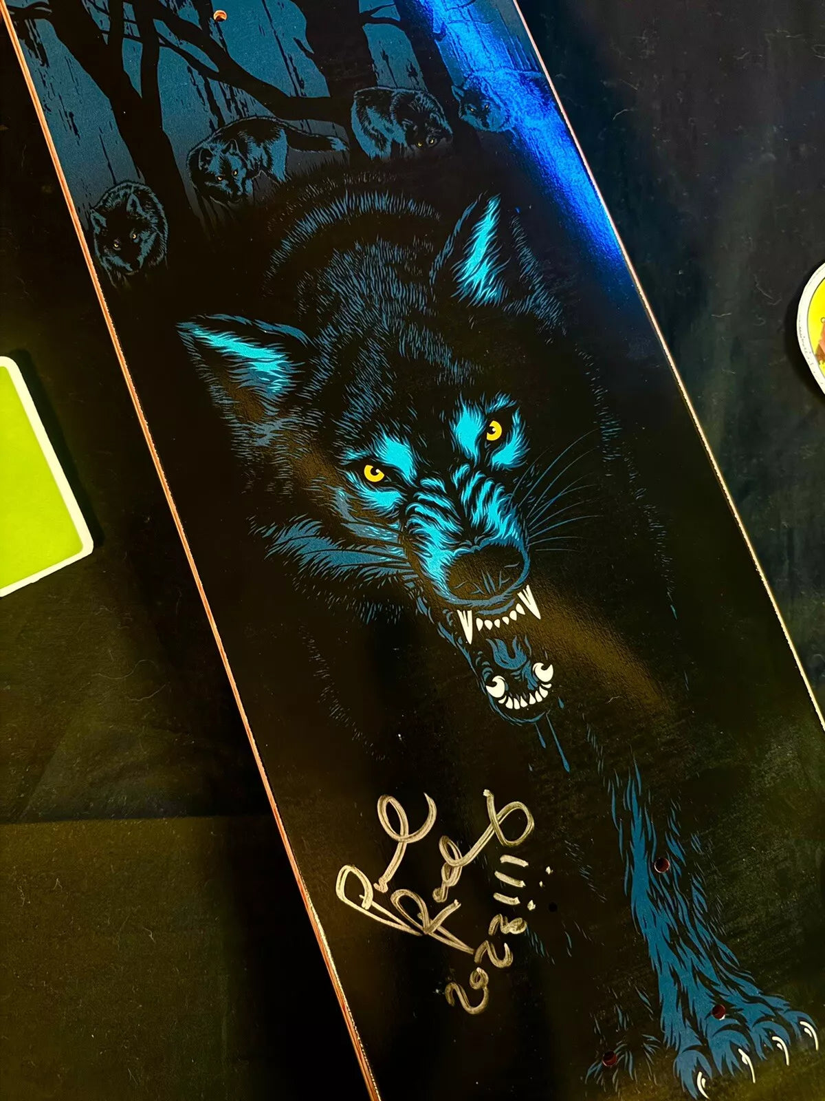 Paul Rodriguez Signed Wolf Prod Autographed Primitive Skateboard Deck