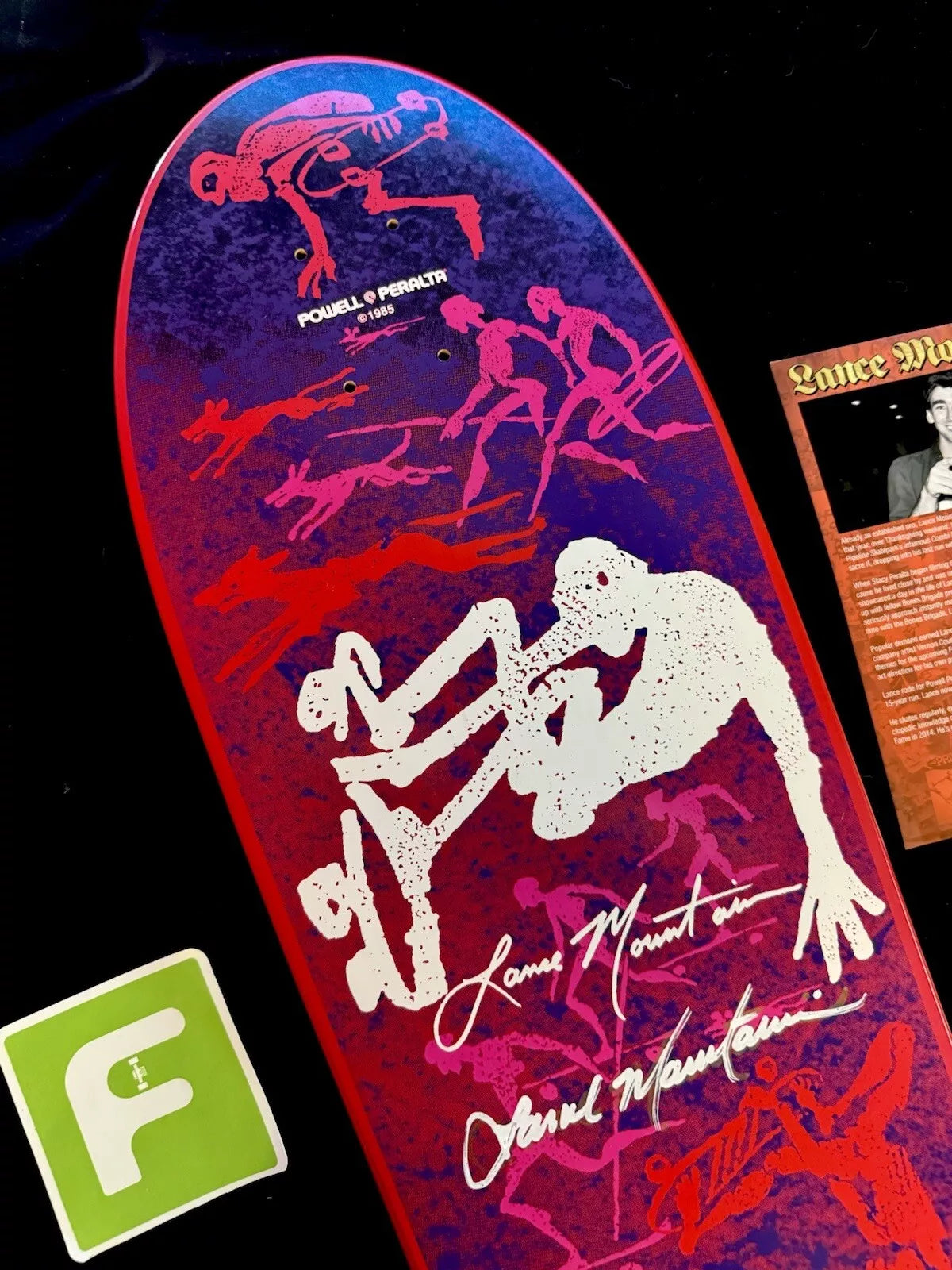 Lance Mountain Signed Series 6 Bones Brigade Autographed Powell Peralta Skateboard Deck