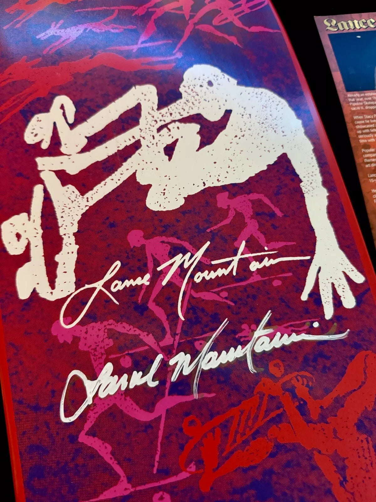 Lance Mountain Signed Series 6 Bones Brigade Autographed Powell Peralta Skateboard Deck