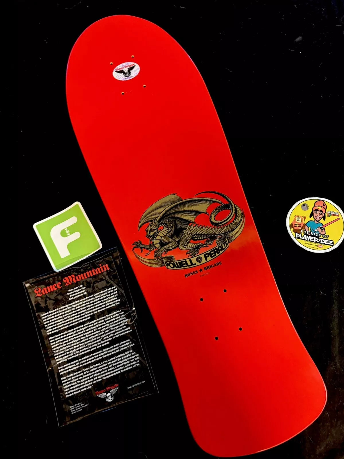 Lance Mountain Signed Red Bones Brigade 15 Autographed Powell Peralta Skateboard Deck