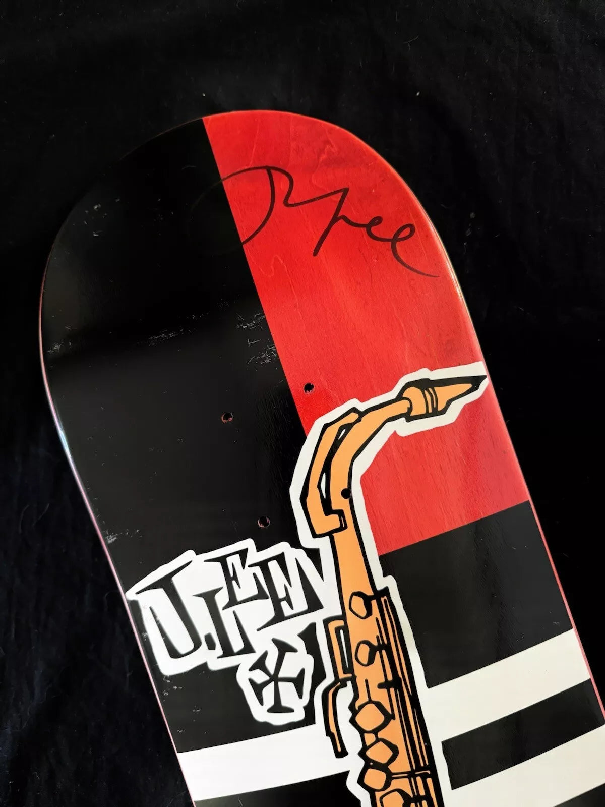 Jason Lee Signed Jazz Swingers Blues Autographed Stereo Sound Skateboard Deck