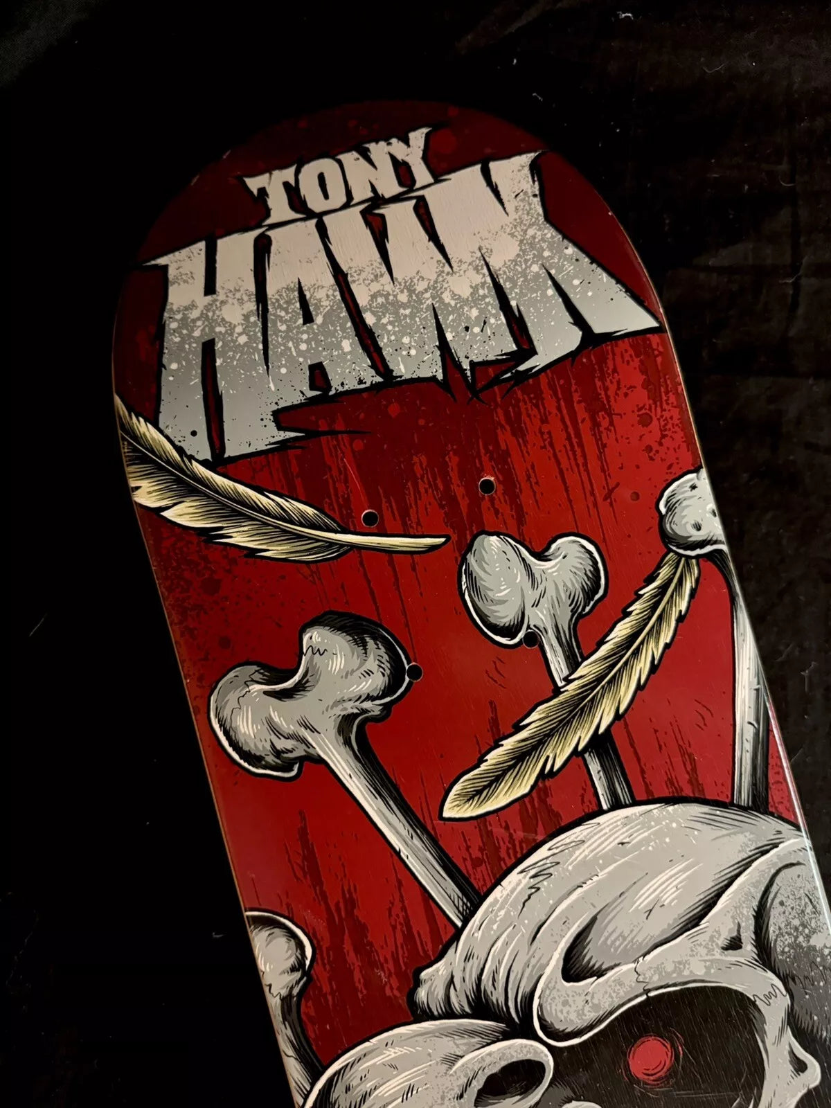 Tony Hawk Signed Birdhouse Autographed Skateboard Deck Red Falcon Bones