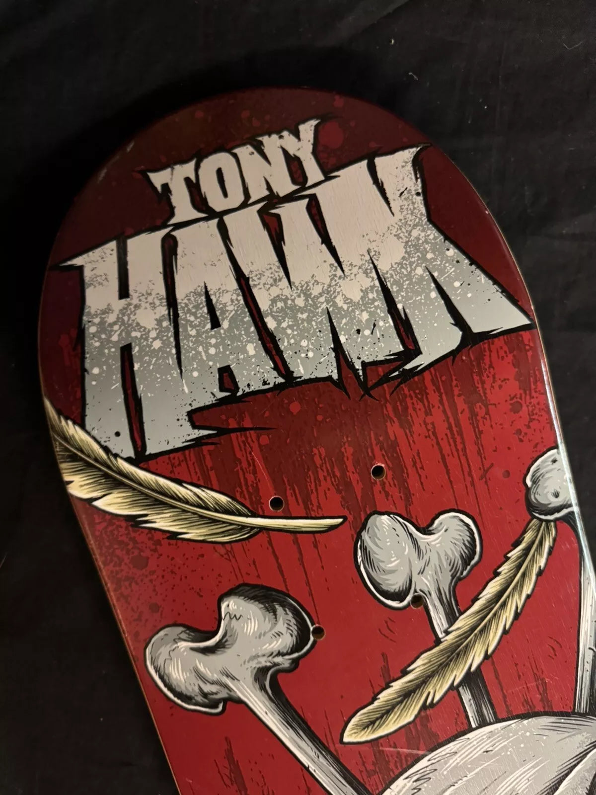 Tony Hawk Signed Birdhouse Autographed Skateboard Deck Red Falcon Bones