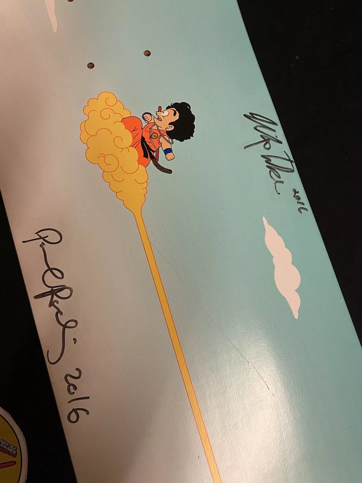 Paul Rodriguez Signed Nick Tucker Goku Nimbus Autographed Primitive Skateboard Deck
