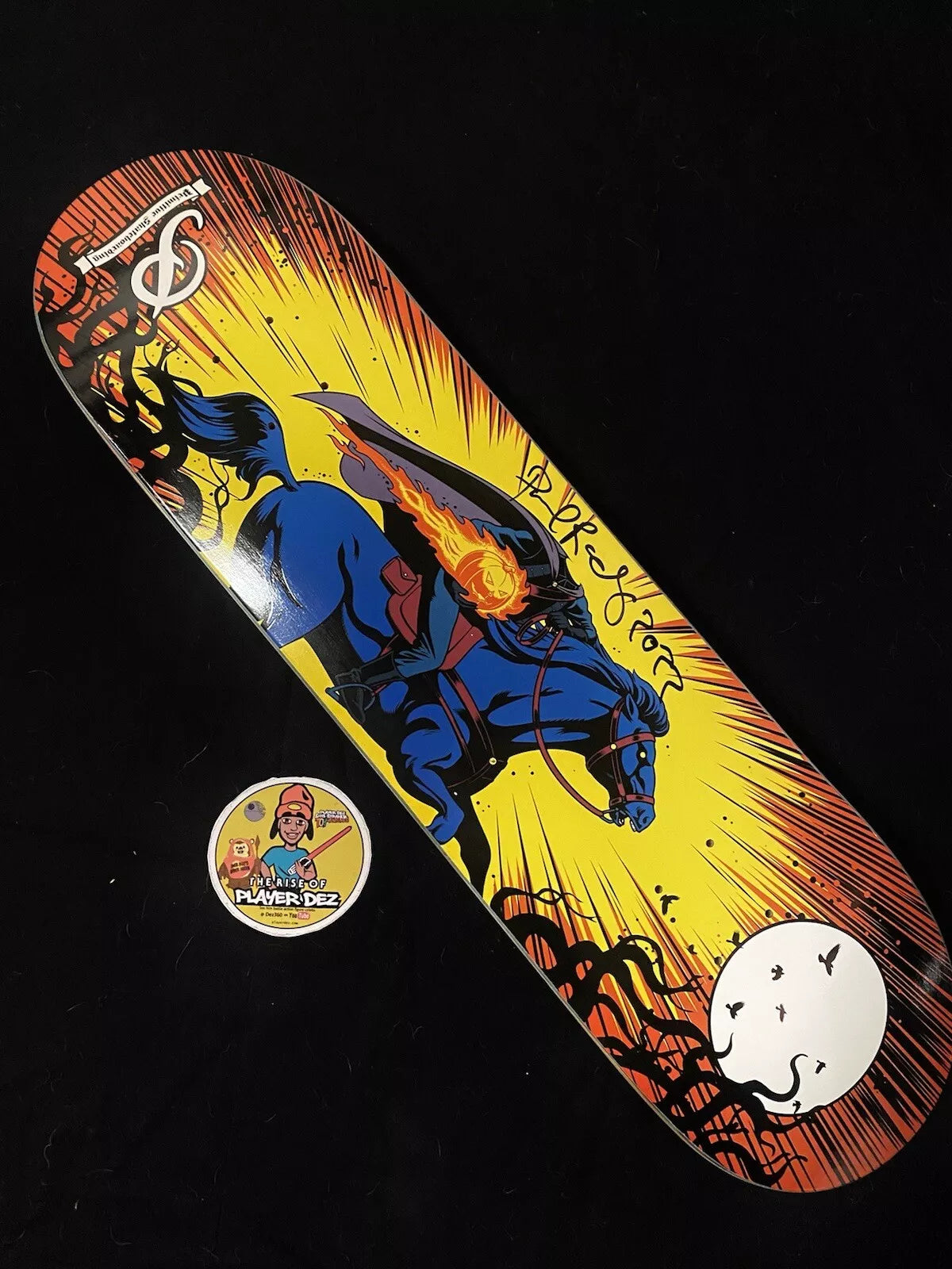 Paul Rodriguez Signed GITD Primitive Horseman Autographed Skateboard Deck