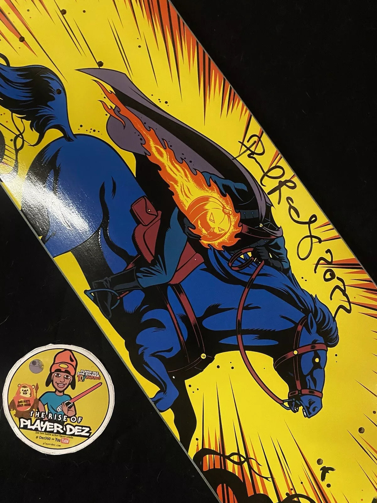 Paul Rodriguez Signed GITD Primitive Horseman Autographed Skateboard Deck