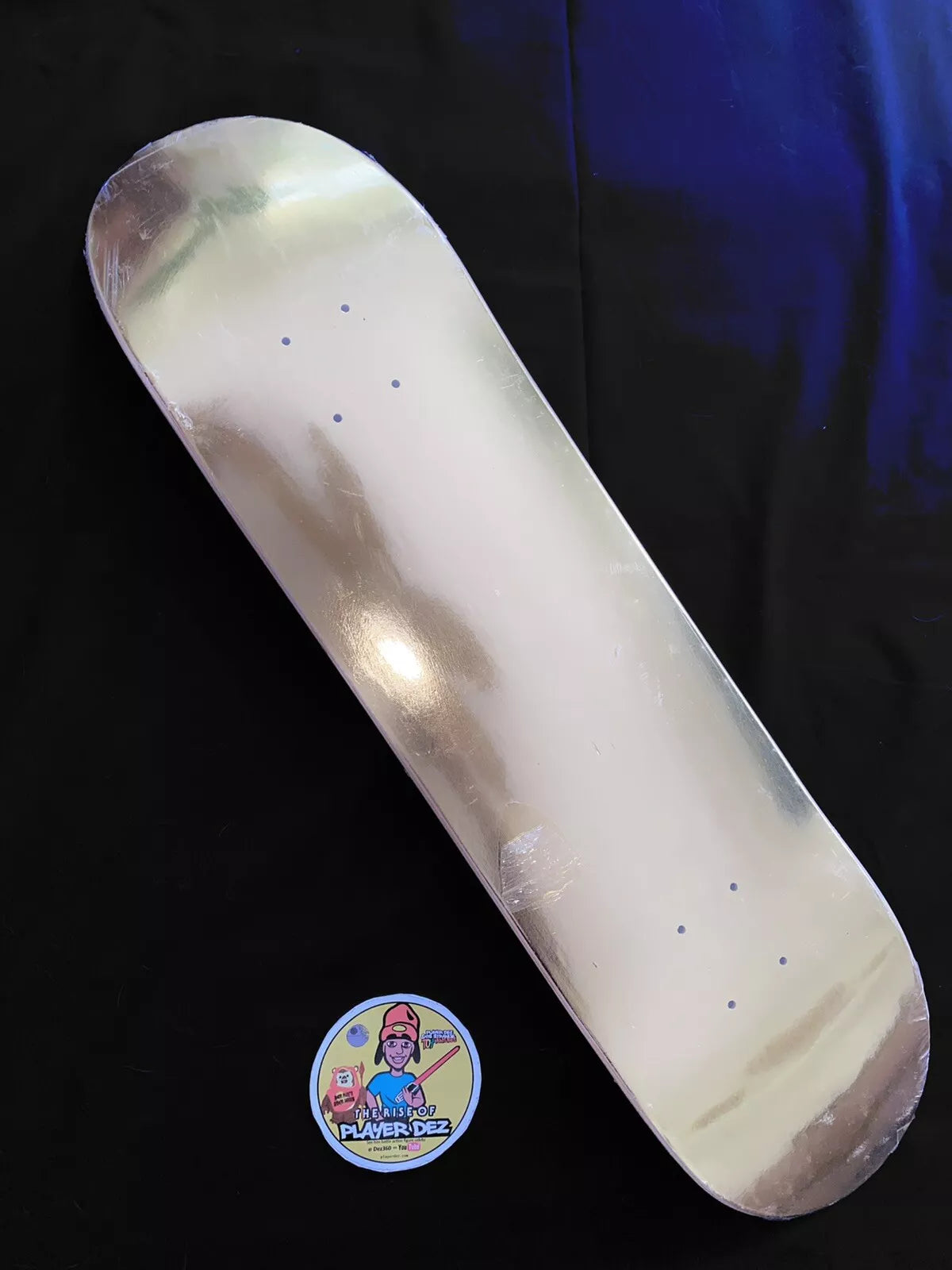 Paul Rodriguez Signed Gold Foil Bar Primitive Autographed Skateboard Deck