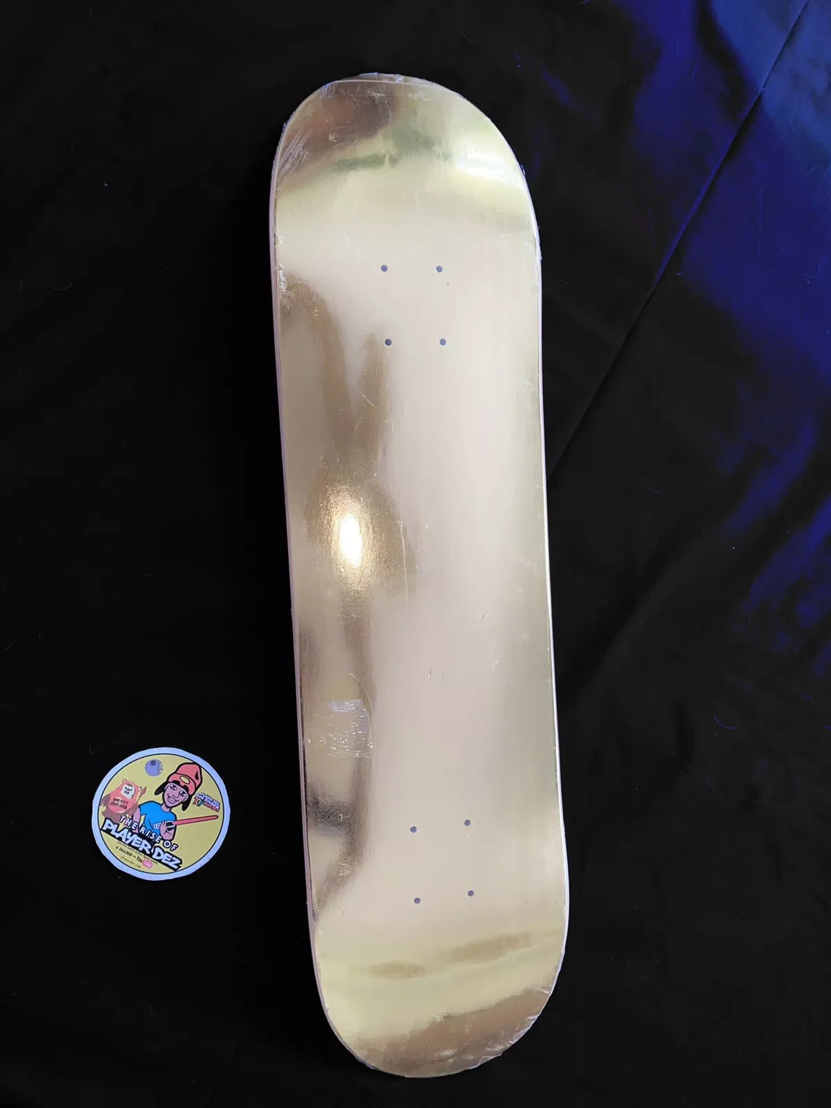 Paul Rodriguez Signed Gold Foil Bar Primitive Autographed Skateboard Deck