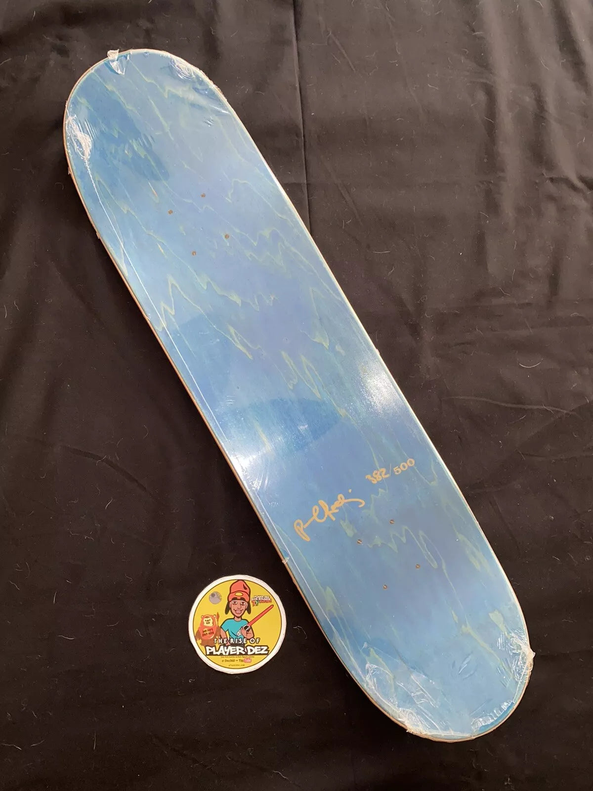 Paul Rodriguez Signed Gold Foil Bar Primitive Autographed Skateboard Deck
