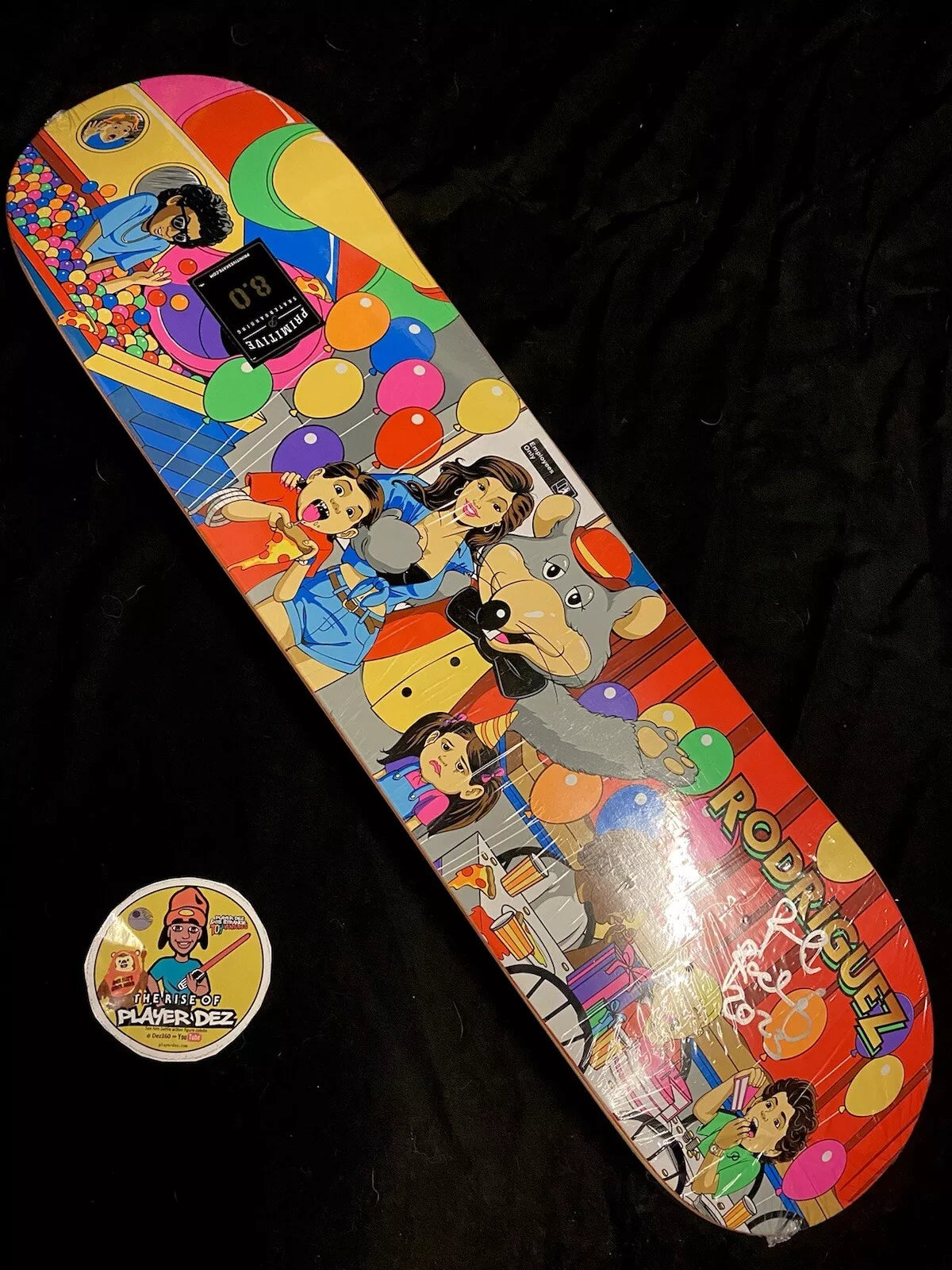 Paul Rodriguez Signed Chuck E Cheese Autographed Skateboard Deck