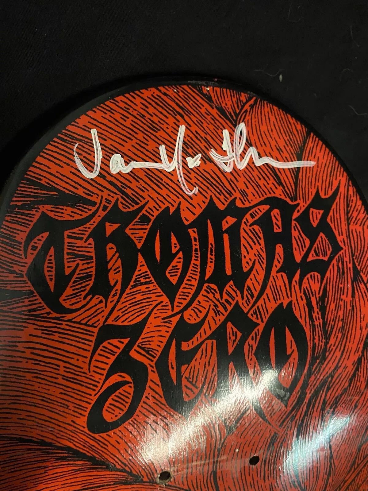 Jamie Thomas Signed Kill Red Black Cross Zero Autographed Skateboard Deck