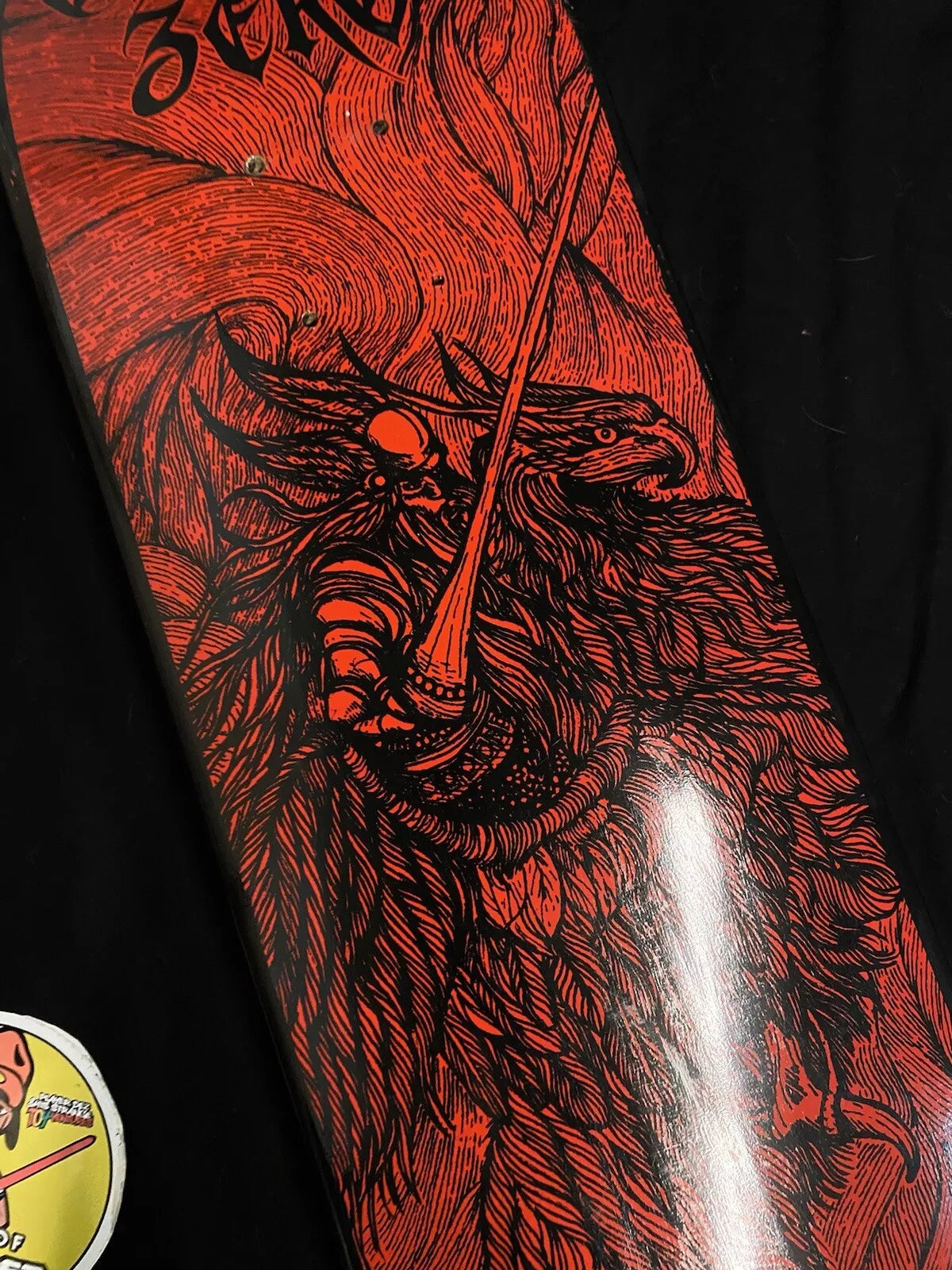 Jamie Thomas Signed Kill Red Black Cross Zero Autographed Skateboard Deck