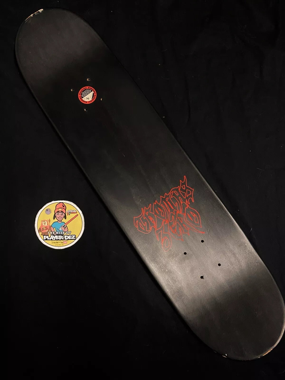 Jamie Thomas Signed Kill Red Black Cross Zero Autographed Skateboard Deck