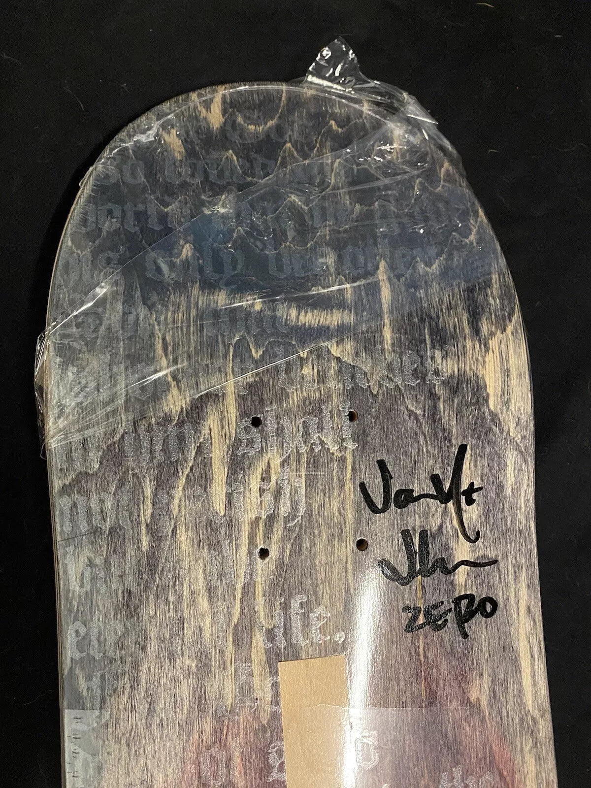 Jamie Thomas Signed DIE CUT Red Black Cross Autographed Zero Skateboard Deck