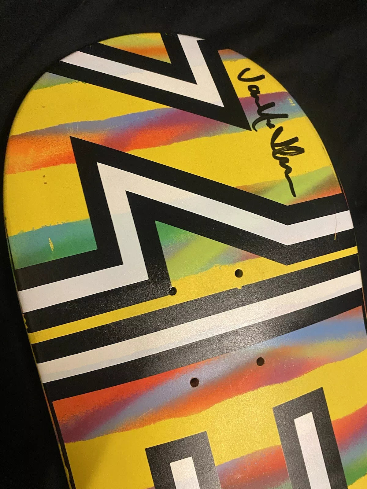 Jamie Thomas Signed Zero Bold Multicolor Paint Autographed Skateboard Deck