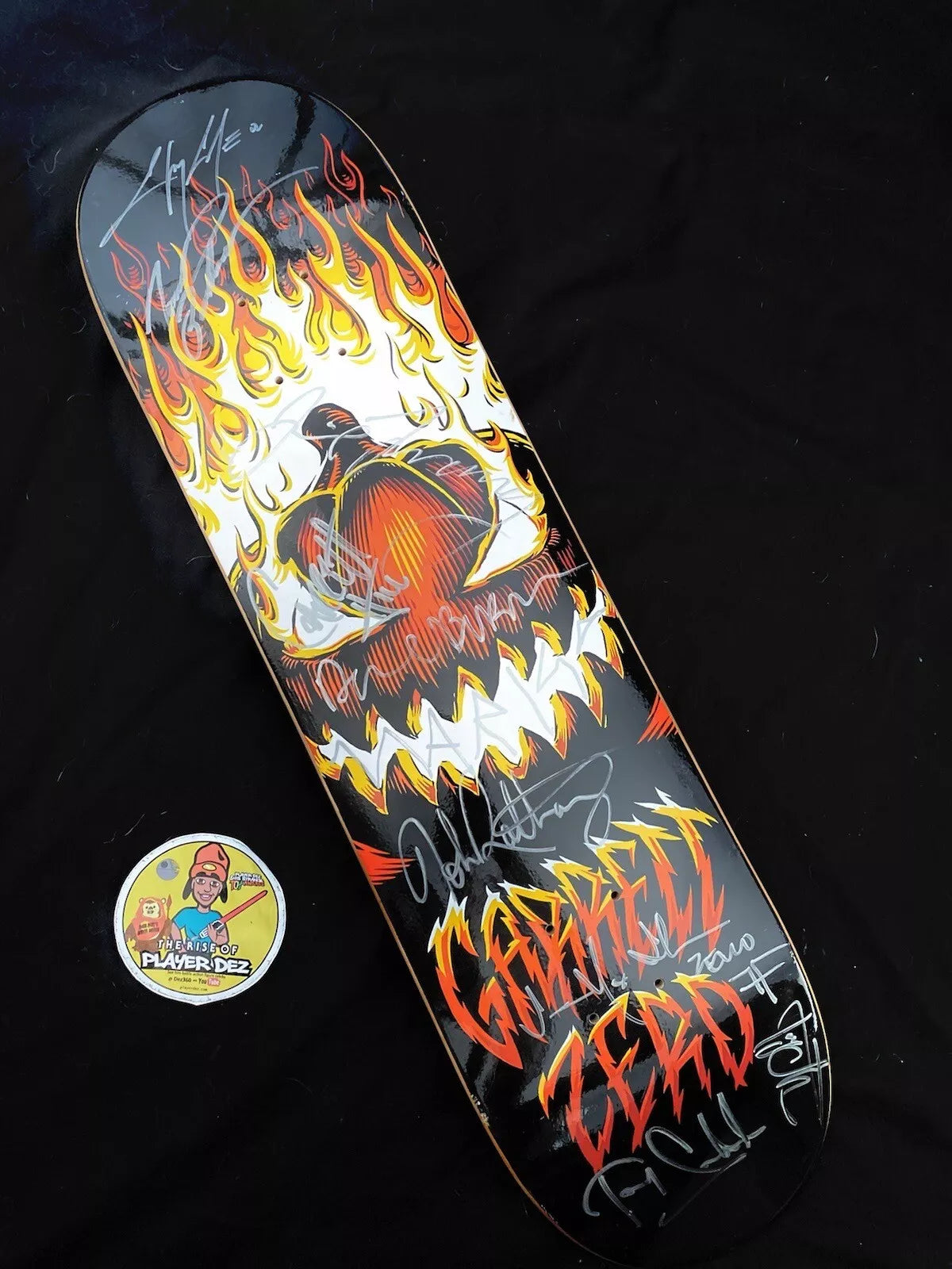 Chris Cole Jamie Thomas Signed Halloween Hill Zero 2007 Autographed Skateboard Deck 10 Signatures