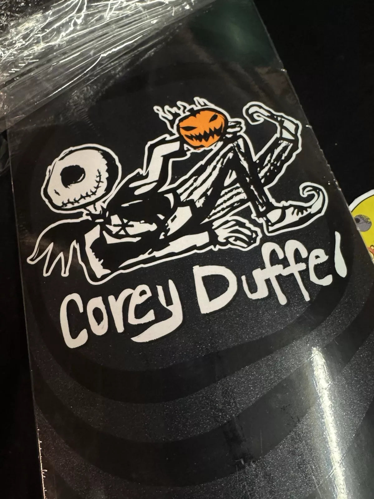Corey Duffel Signed Jack Skellington Adored Autographed Skateboard Deck