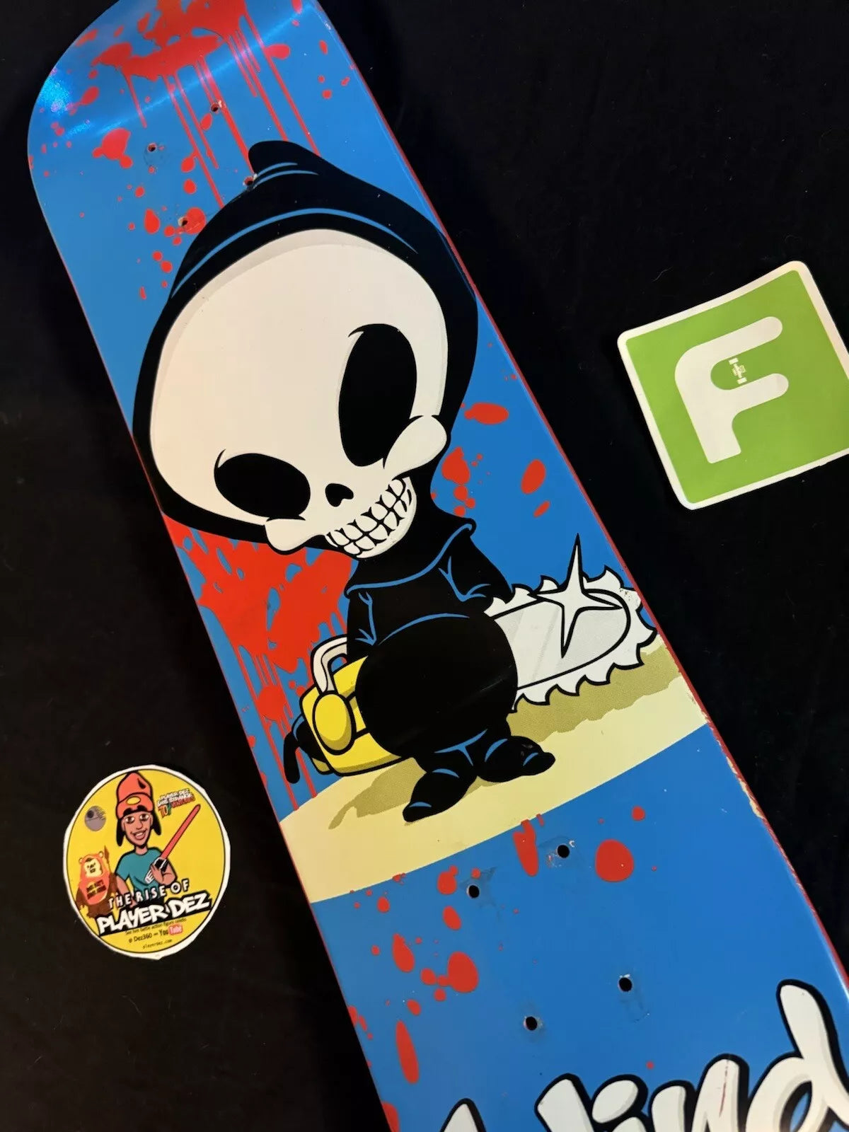 Blind Reaper Hang Bloody Chainsaw Noose Skateboard Deck Vintage
