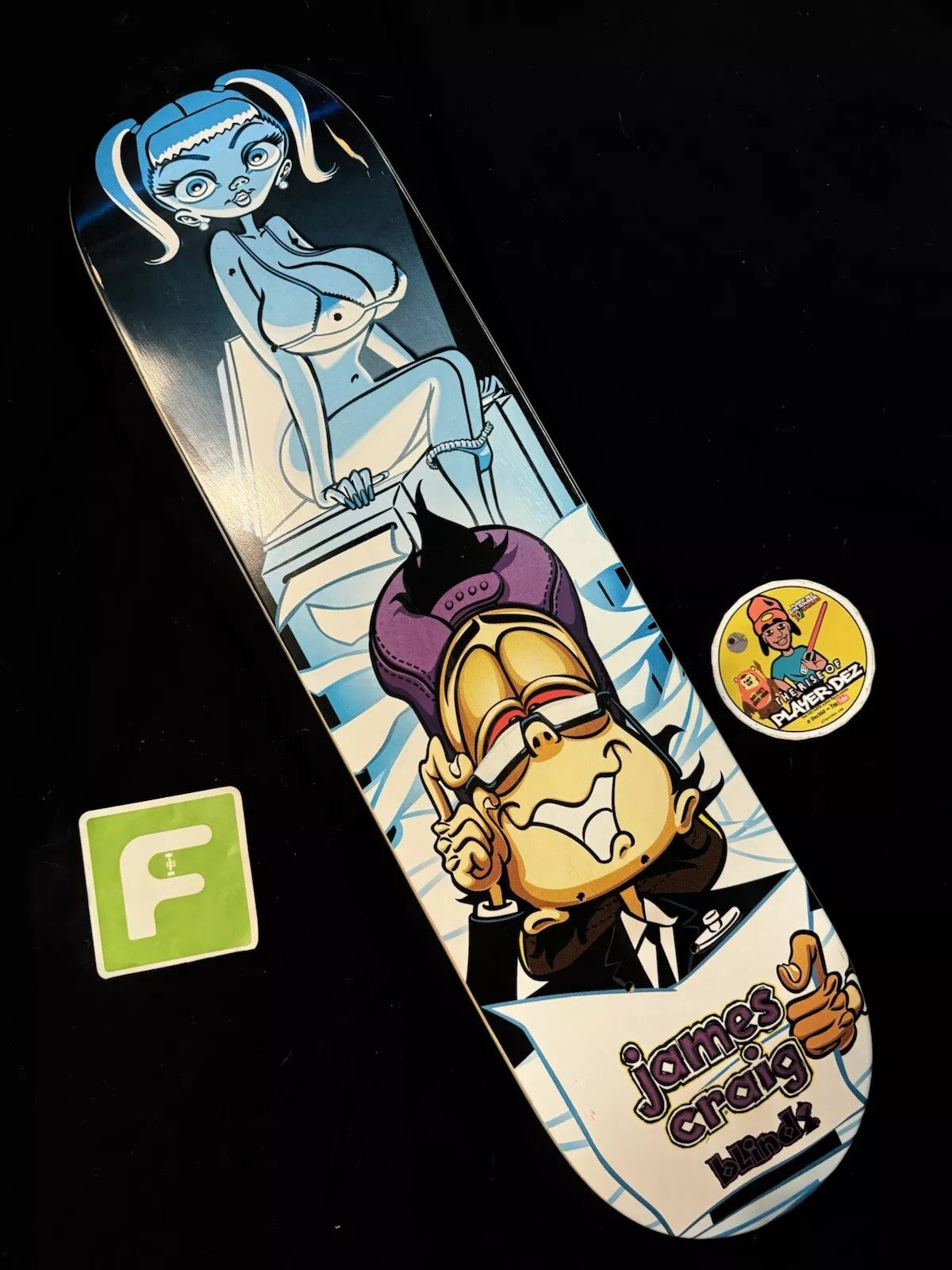 James Craig Photocopy Girl Blind Vintage Skateboard Deck