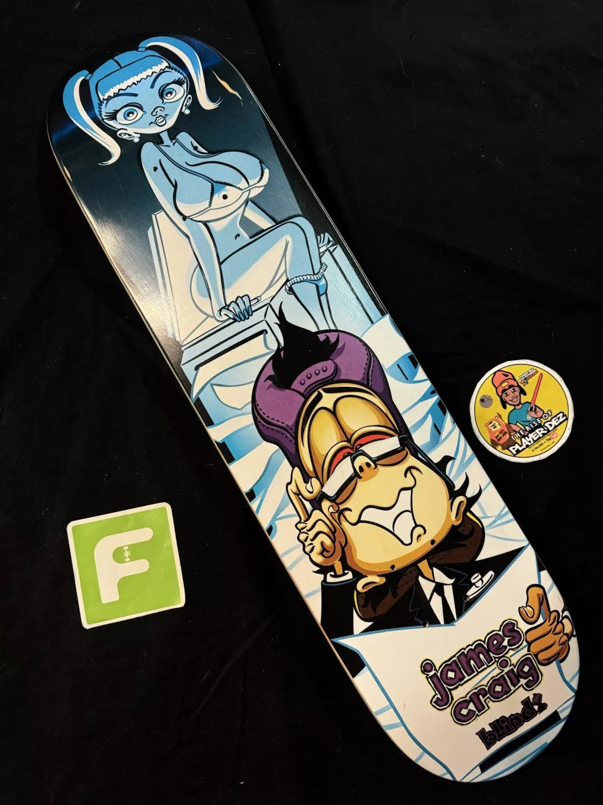 James Craig Photocopy Girl Blind Vintage Skateboard Deck