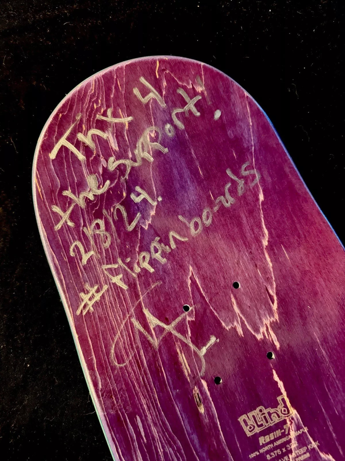 TJ Rogers Signed Blind Reaper Munchies Autographed Skateboard Deck