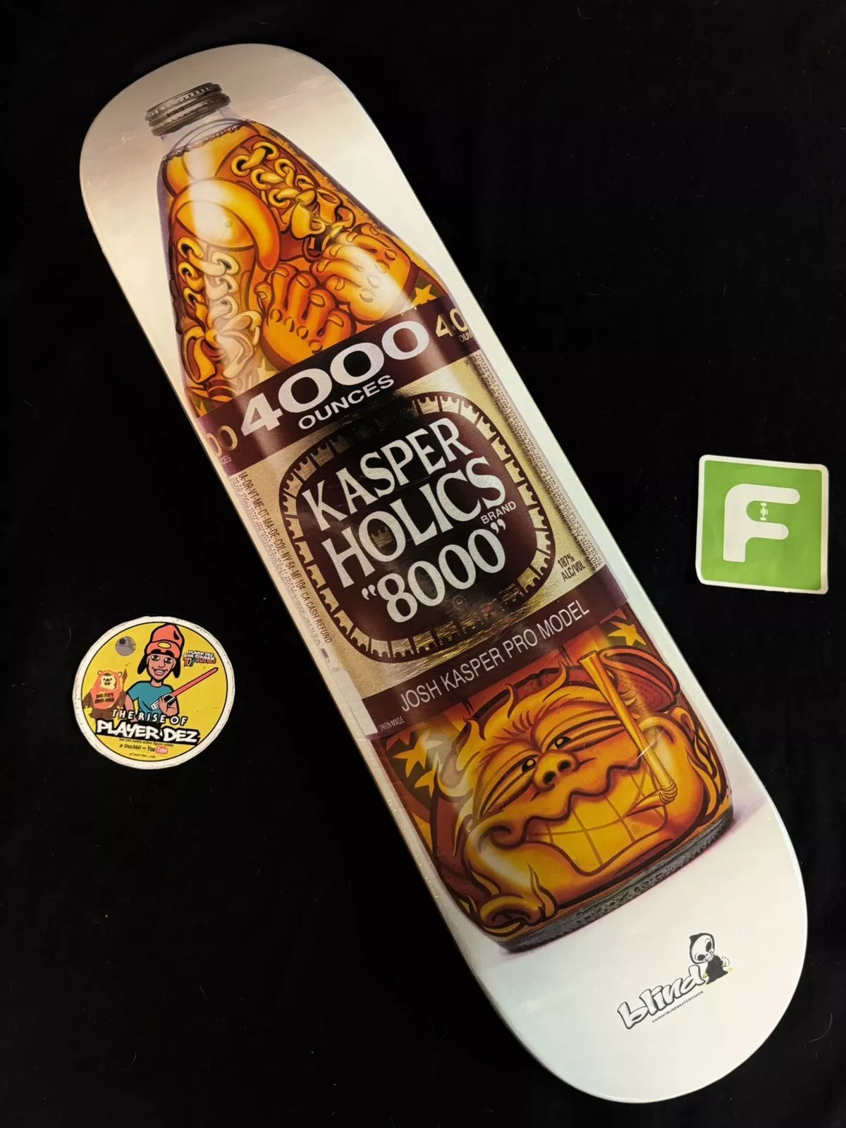 Juiced Josh Kasper Kasperholics Bottle Reaper Blind Skateboard Deck