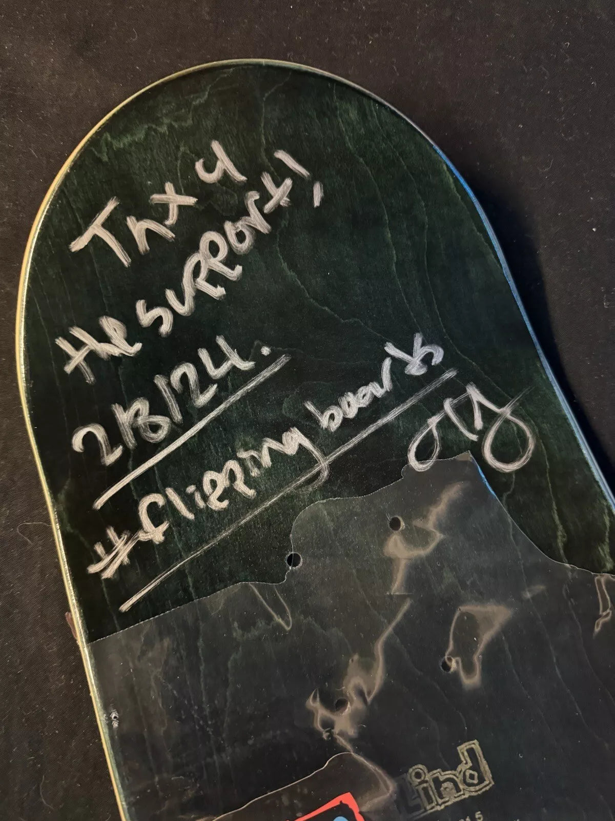 TJ Rogers Signed Blind Reaper Tricycle Autographed Skateboard Deck
