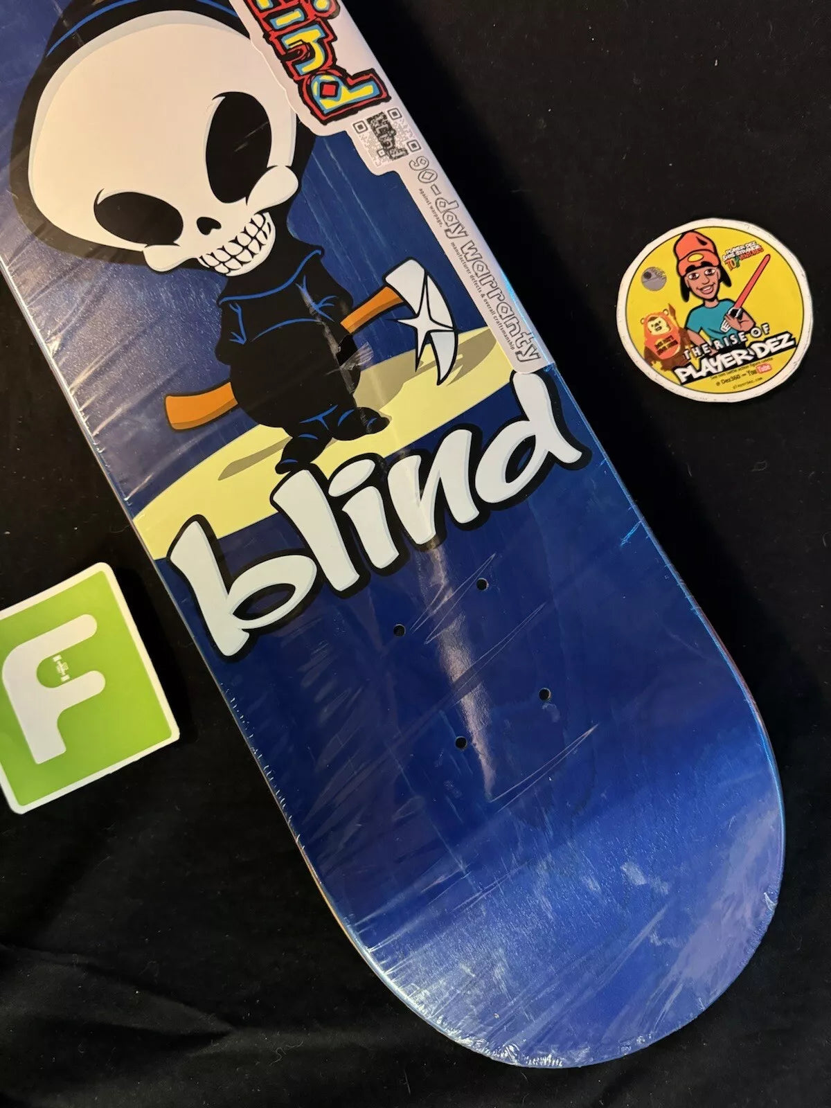 TJ Rogers Signed Blind Reaper Blue Pink Autographed Skateboard Deck