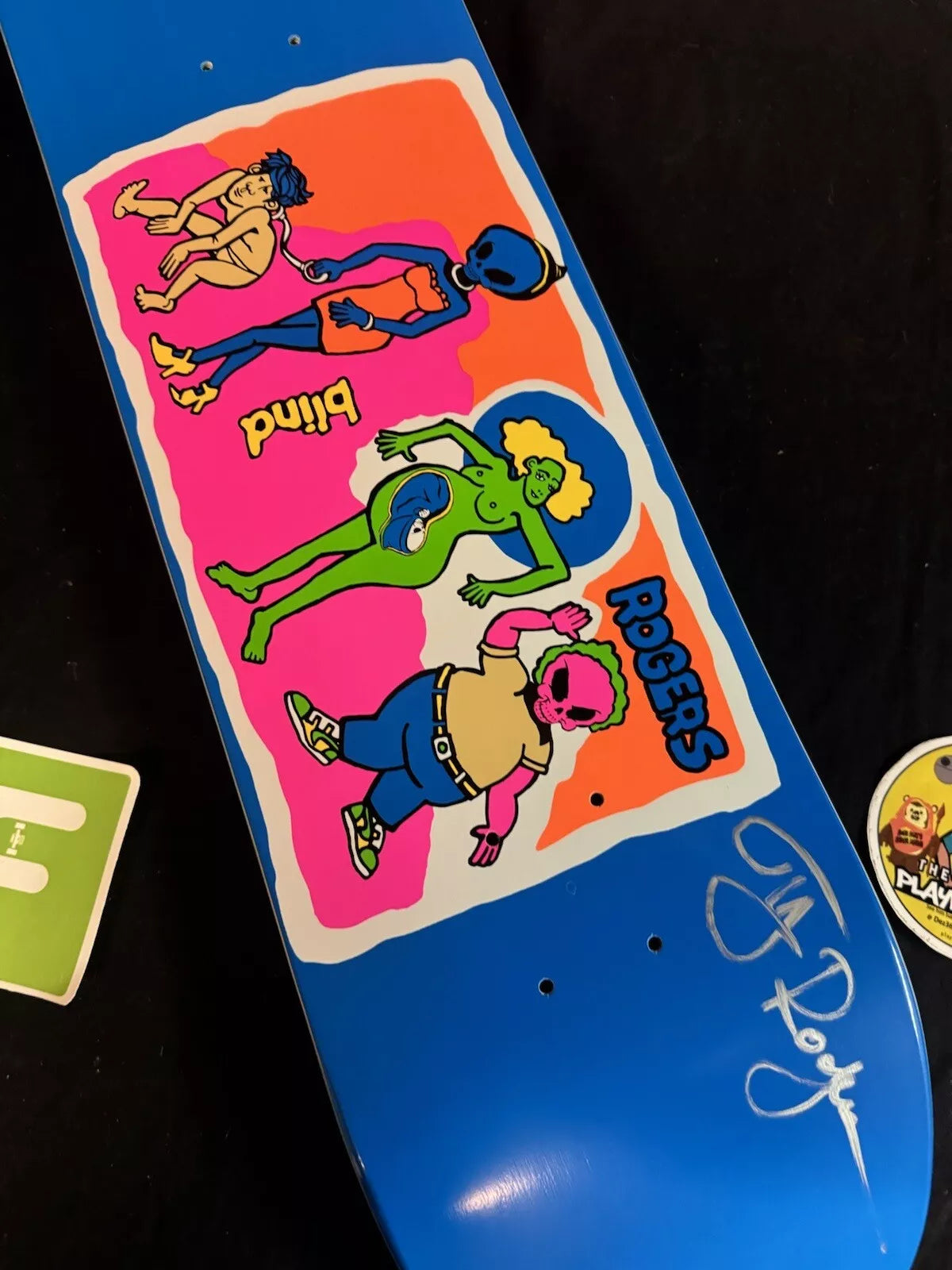 TJ Rogers Signed Blind Reaper Mark Gonzales Autographed Skateboard Deck