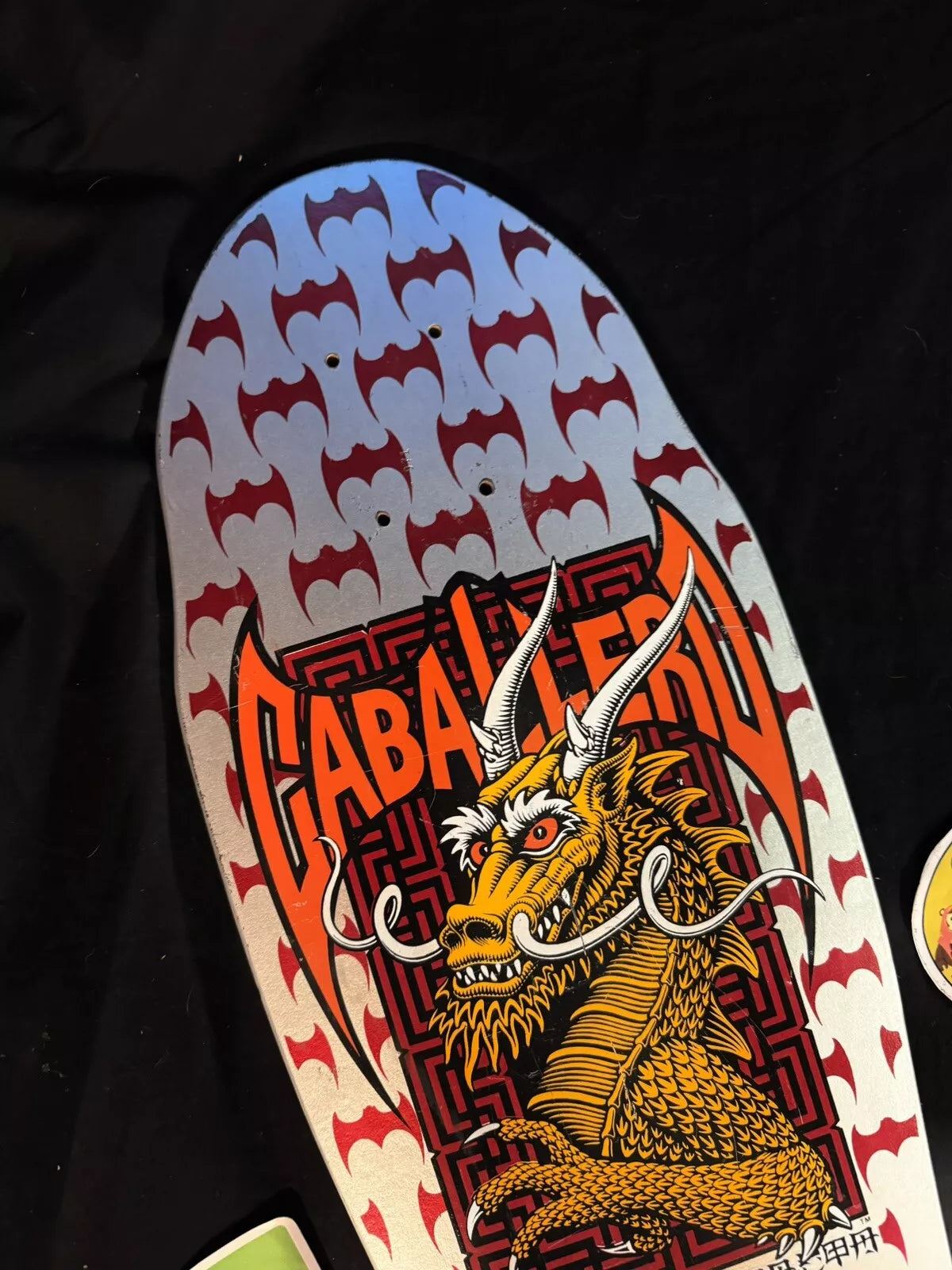 Vintage Steve Caballero Signed 1987 Autographed Skateboard Deck Powell Peralta Bonite XT