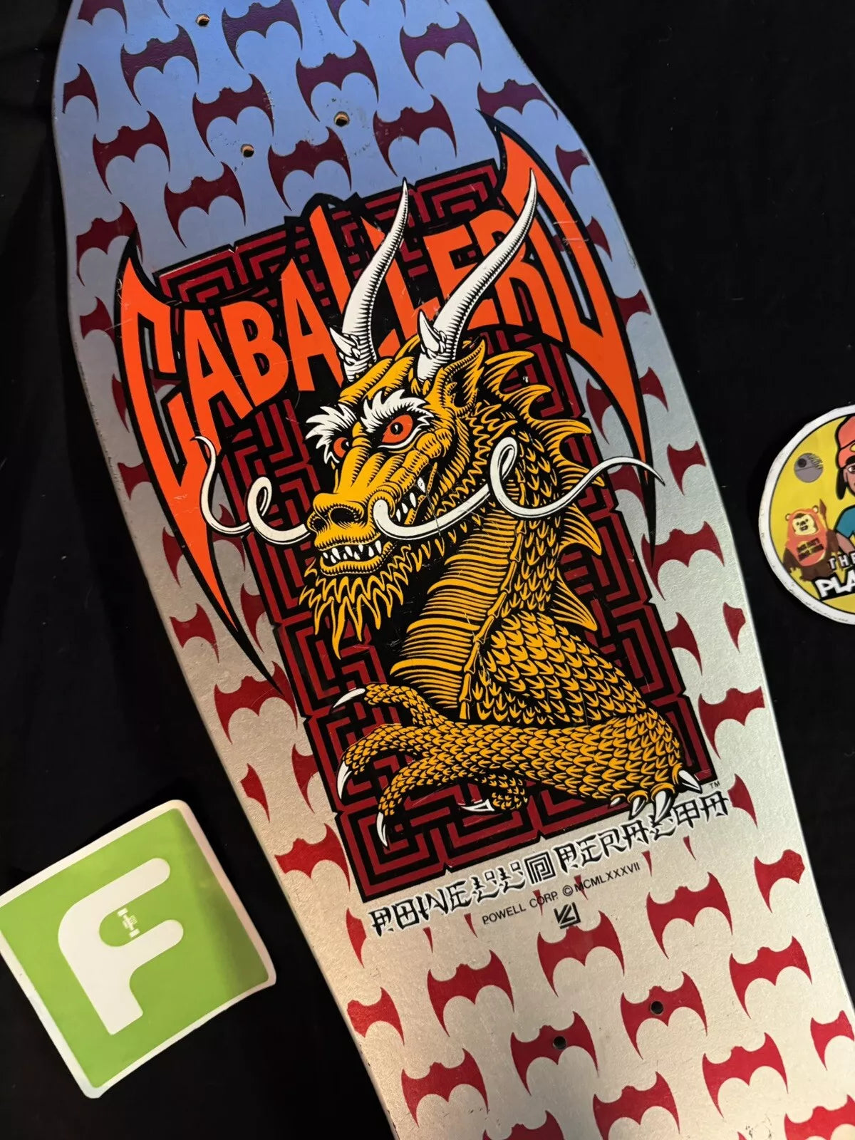 Vintage Steve Caballero Signed 1987 Autographed Skateboard Deck Powell Peralta Bonite XT