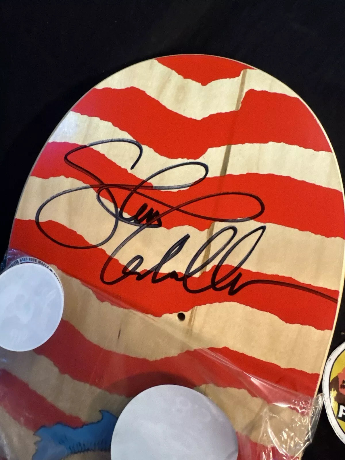 Steve Caballero Signed OG Ripper Red Powell Peralta Autographed Skateboard Deck