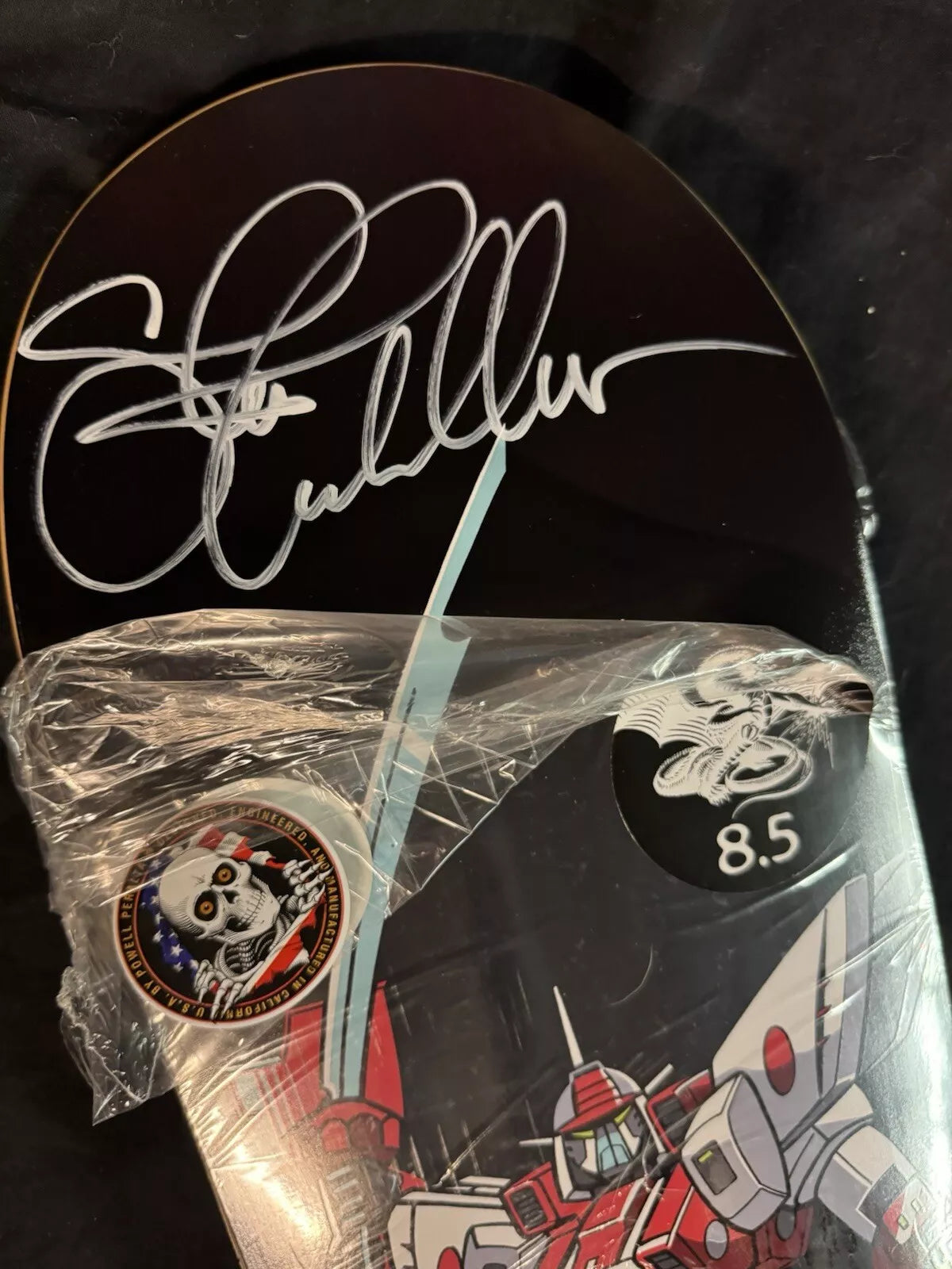 Steve Caballero Signed Gundam Wing Autographed Skateboard Deck Black Powell Peralta