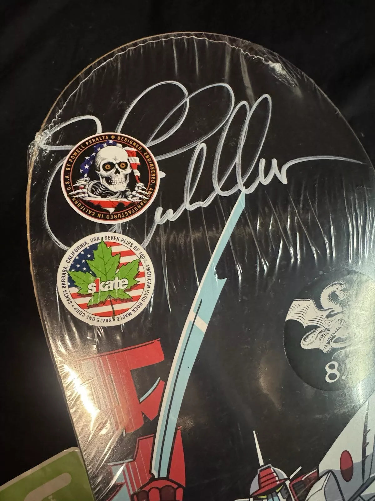 Steve Caballero Signed Gundam Wing Autographed Skateboard Deck Black Powell Peralta