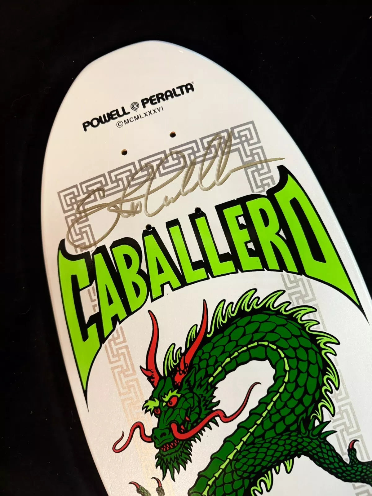 Steve Caballero Signed Pizzanista Powell Peralta Autographed Skateboard Deck